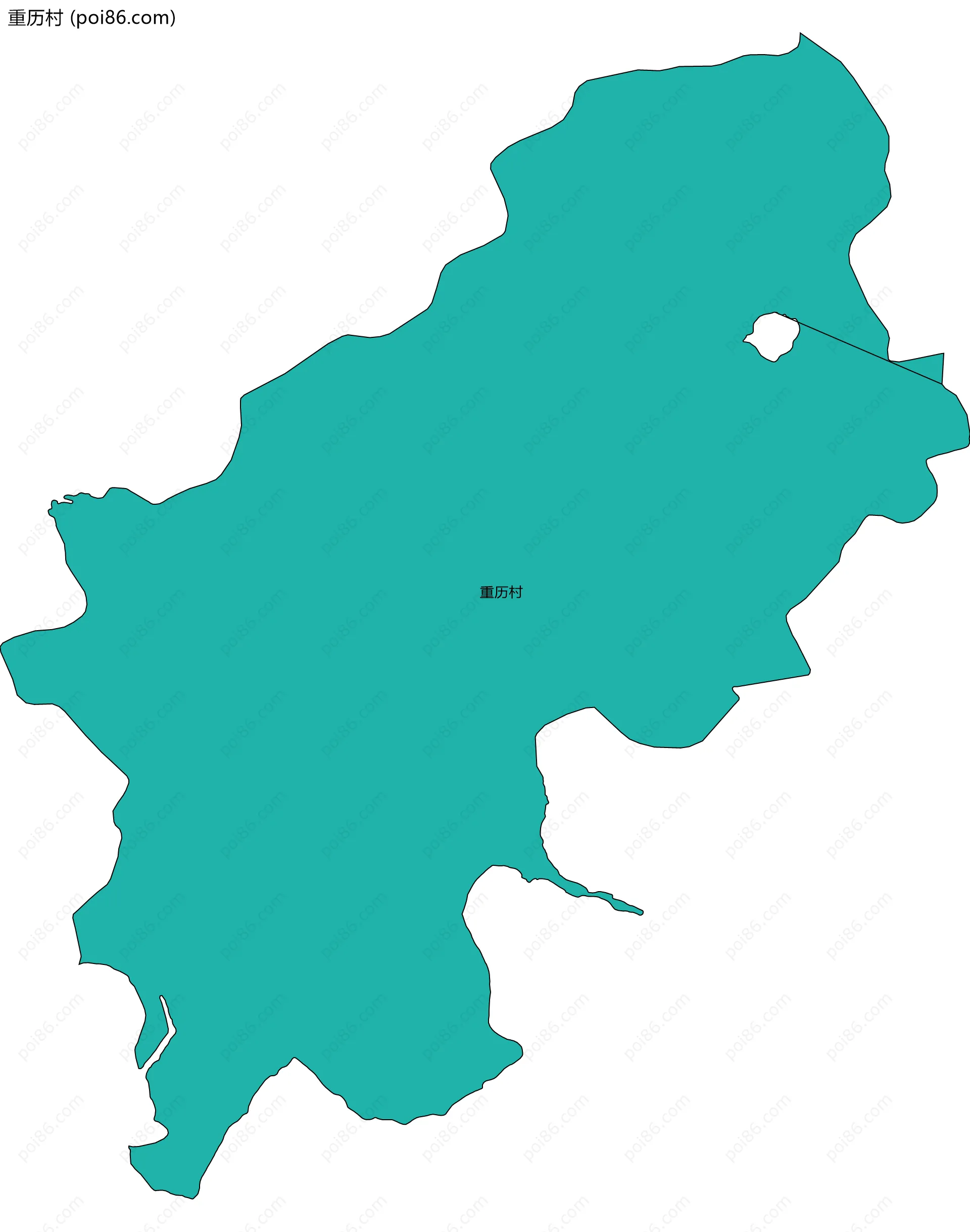 重历村边界地图