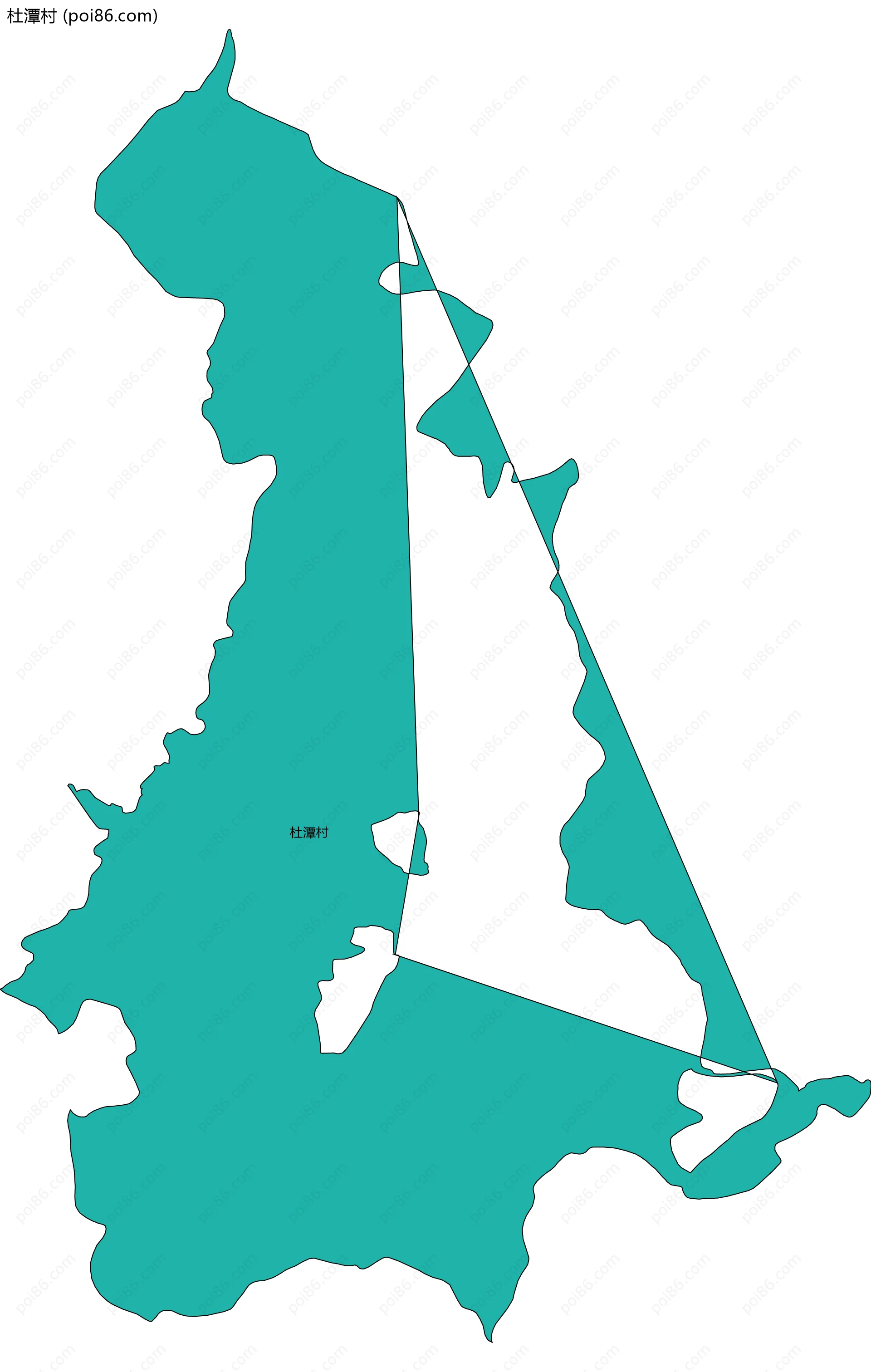 杜潭村边界地图