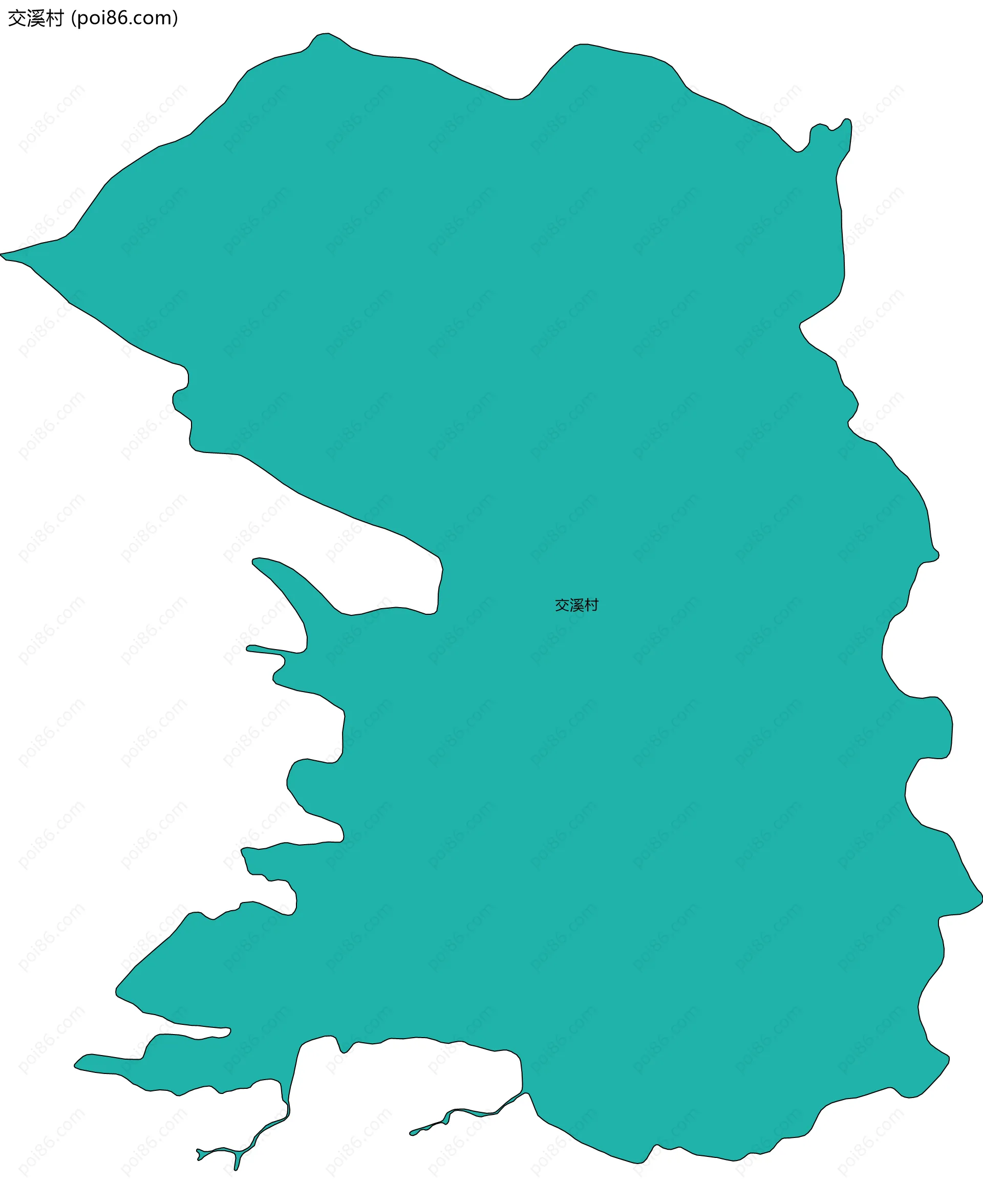 交溪村边界地图