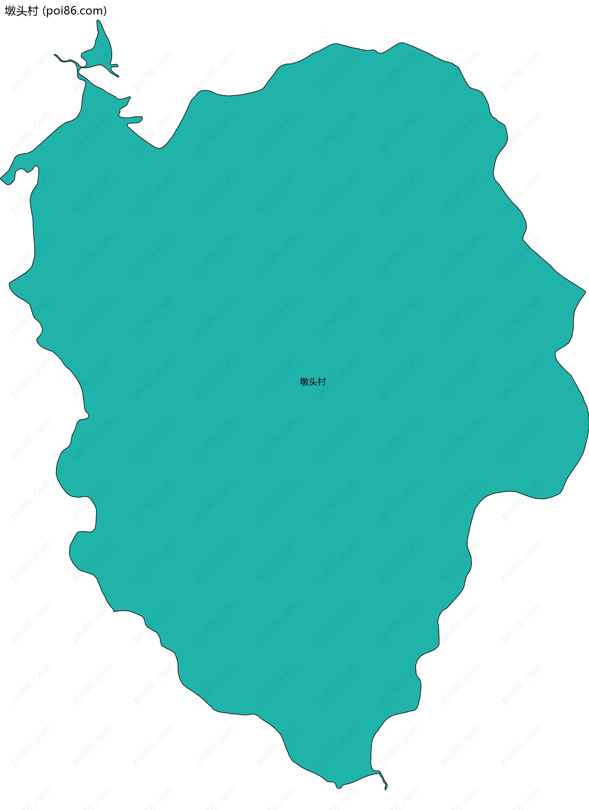 墩头村边界地图