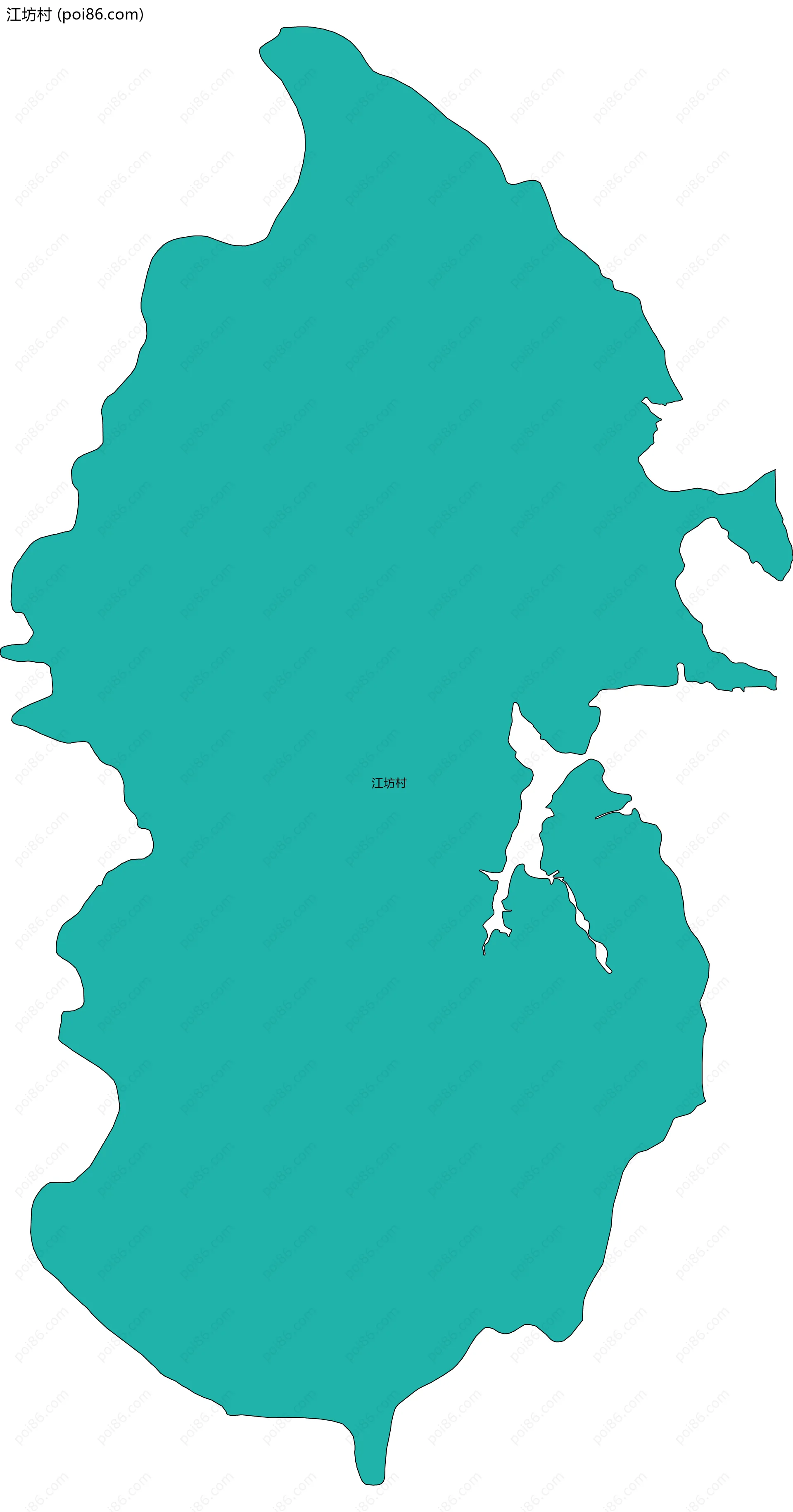 江坊村边界地图