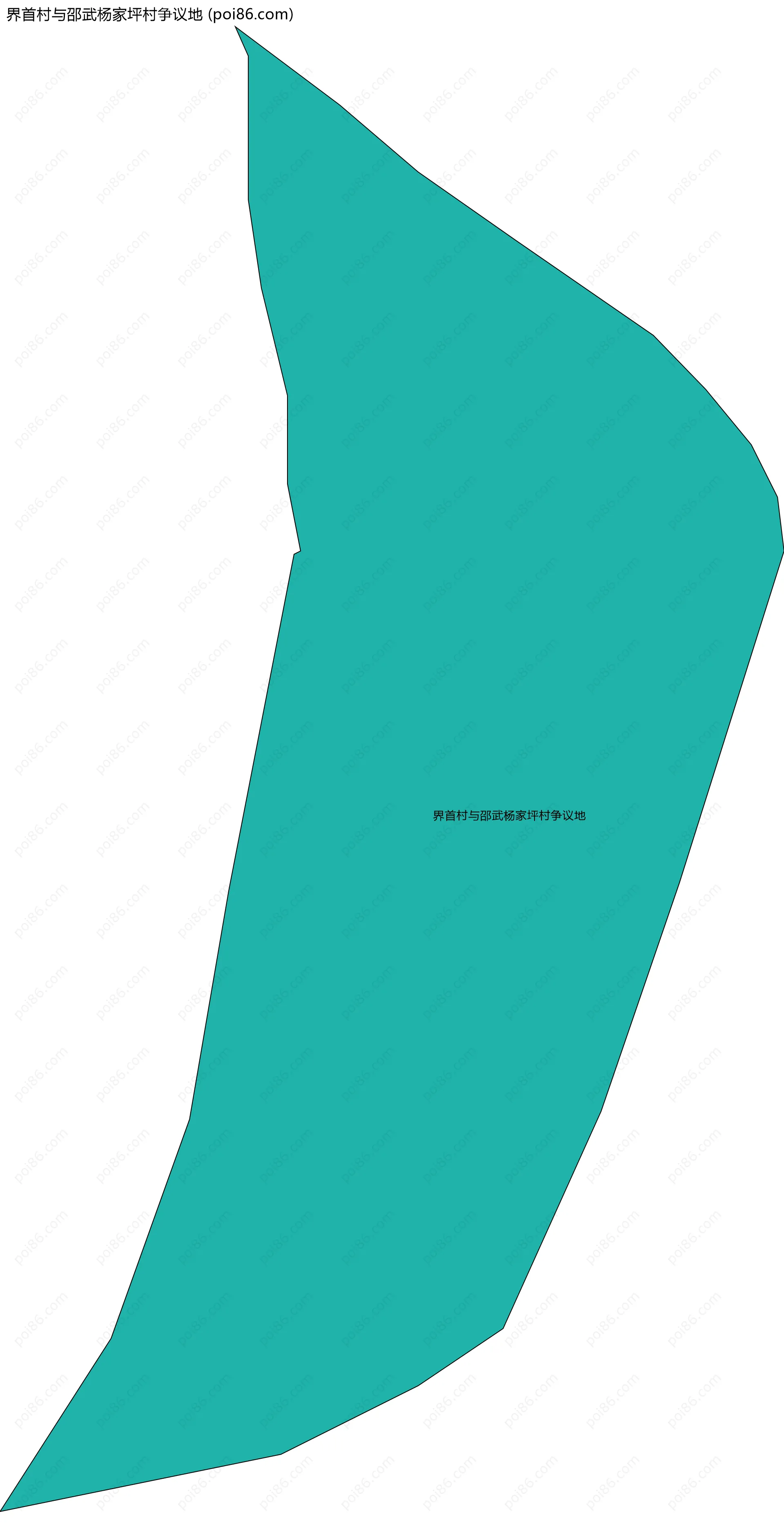 界首村与邵武杨家坪村争议地边界地图