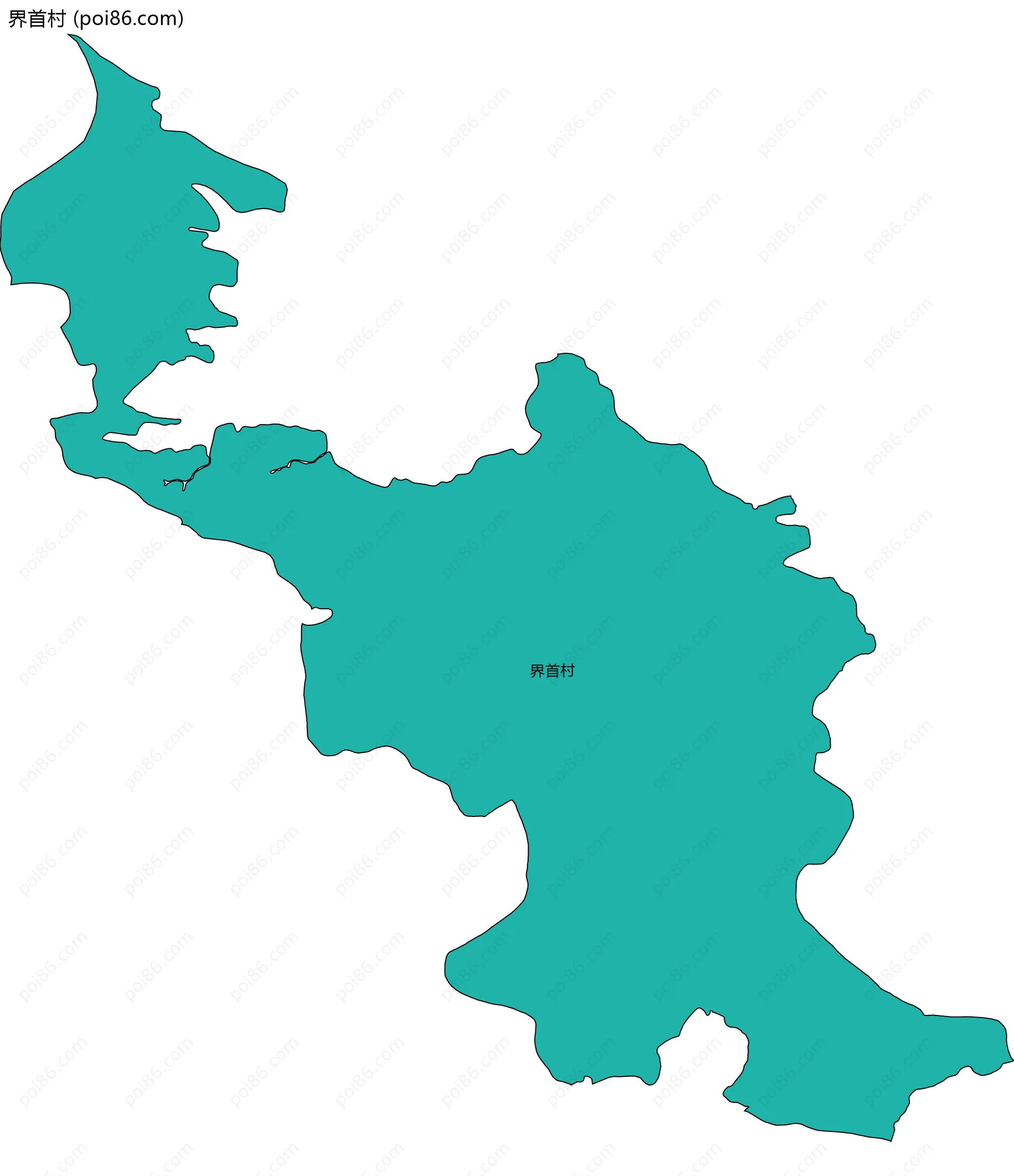 界首村边界地图