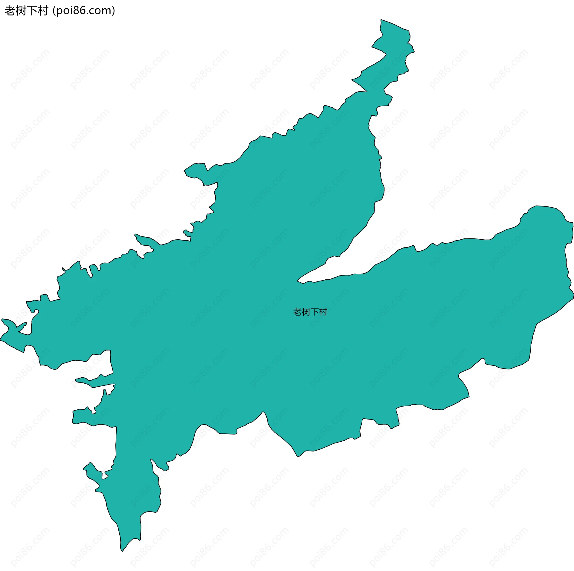 老树下村边界地图