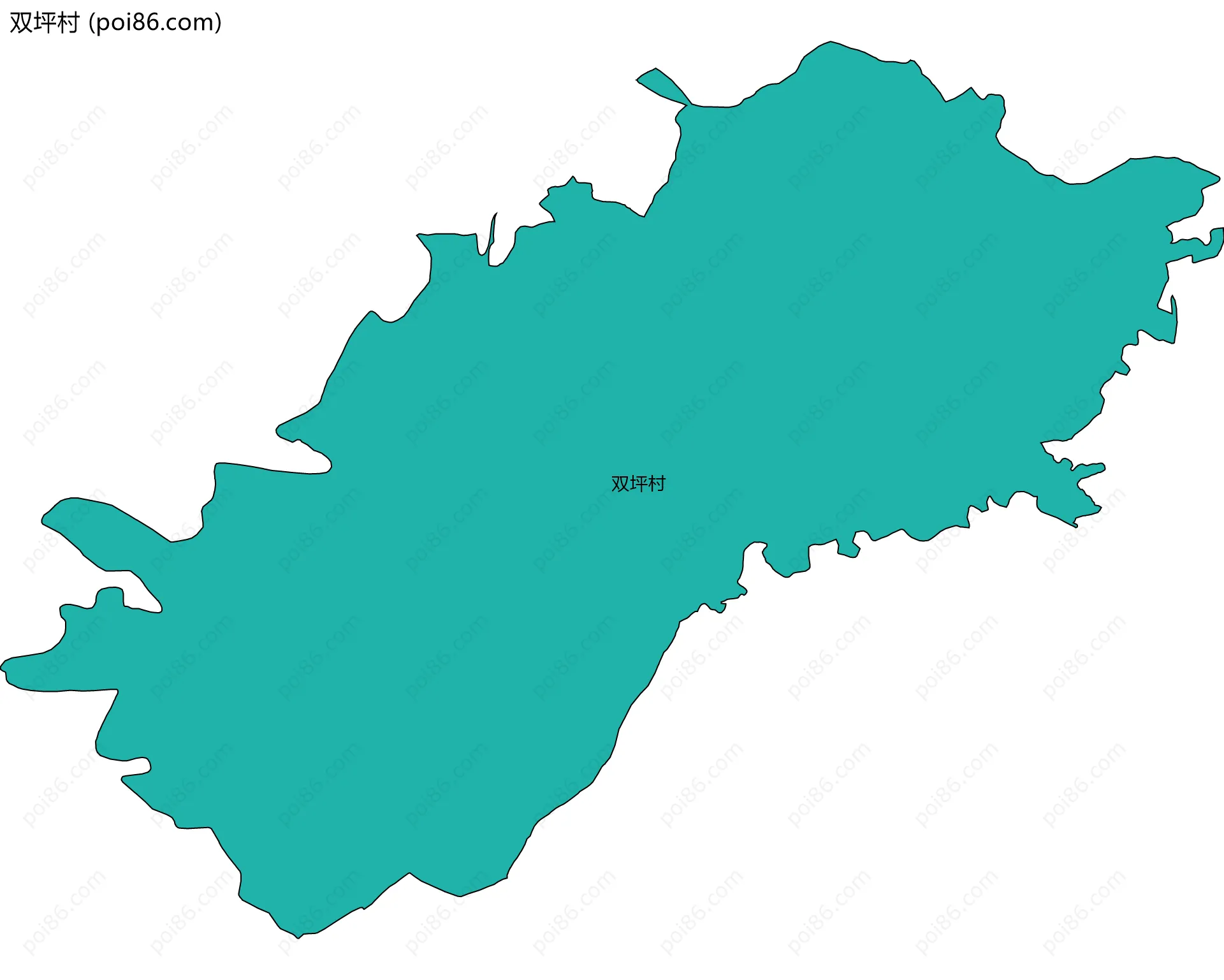 双坪村边界地图