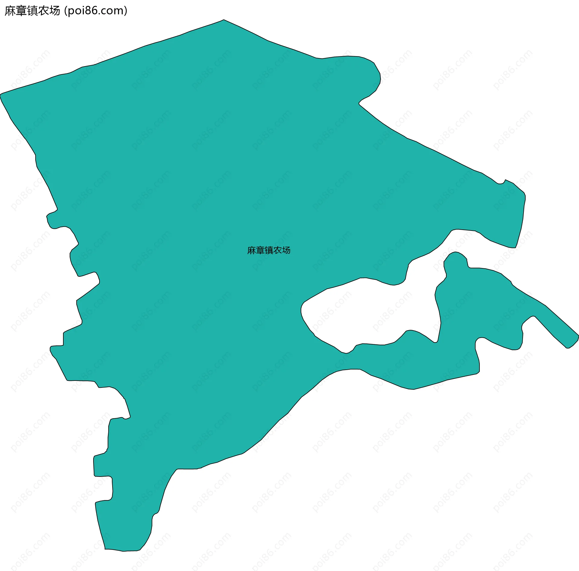 麻章镇农场边界地图