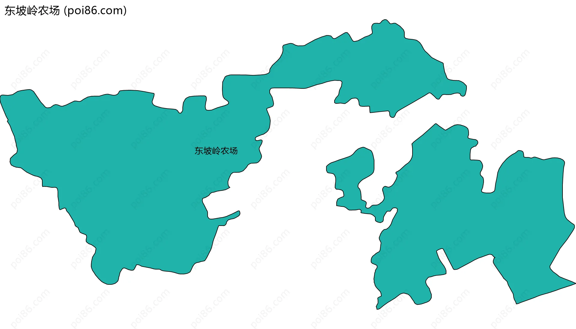 东坡岭农场边界地图