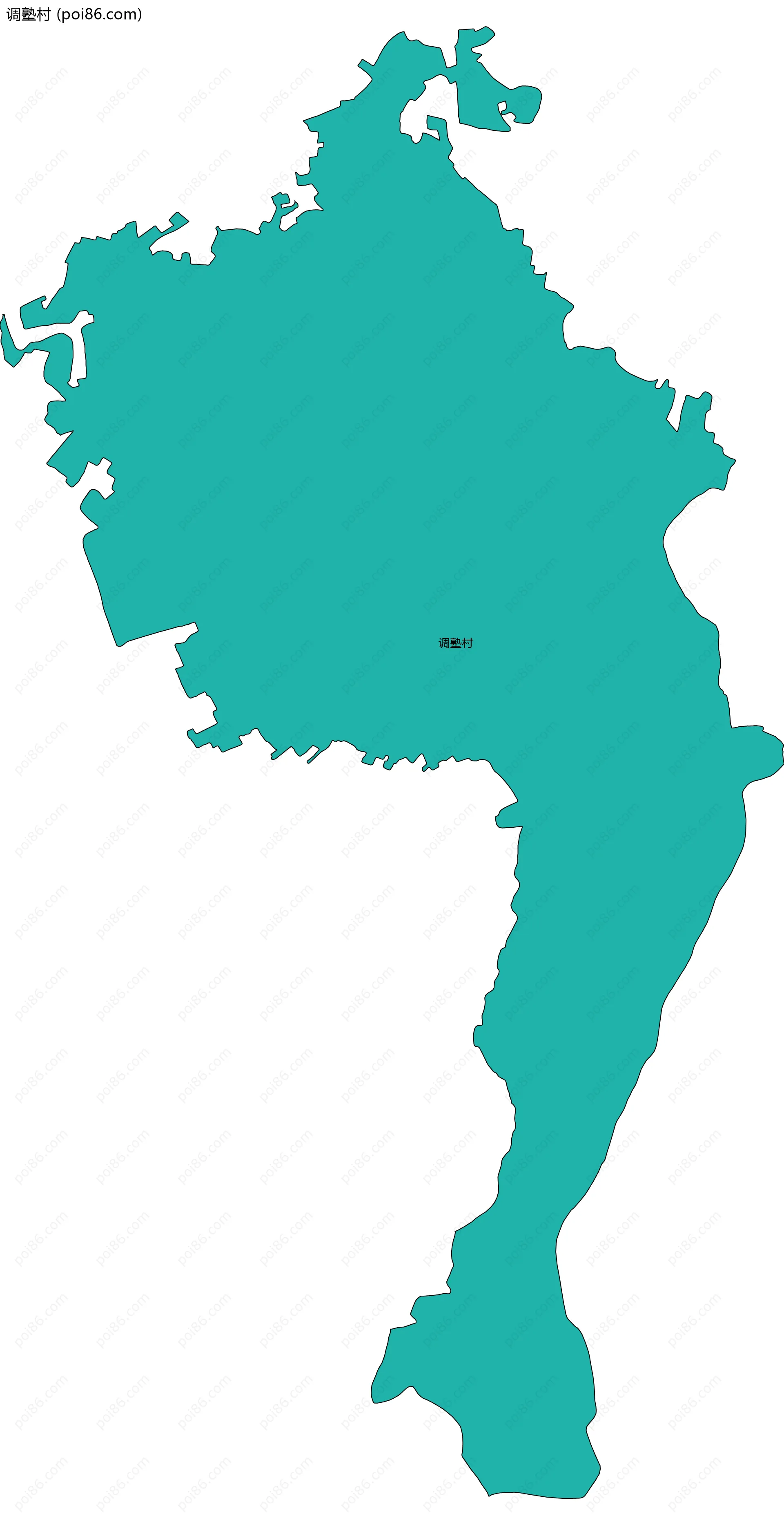 调塾村边界地图