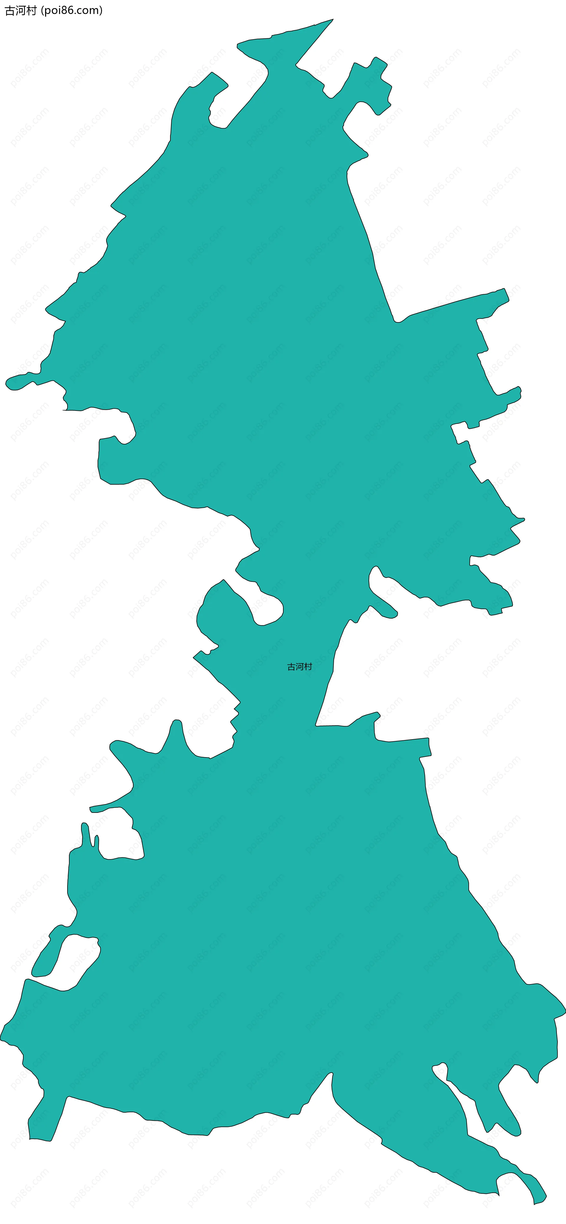 古河村边界地图