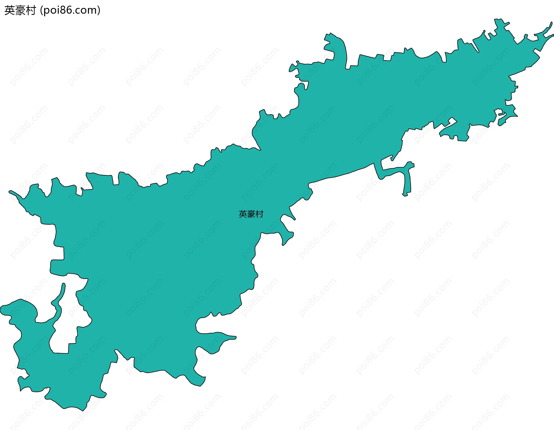 英豪村边界地图
