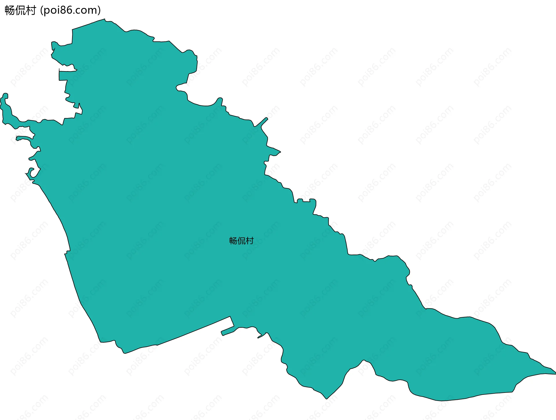 畅侃村边界地图