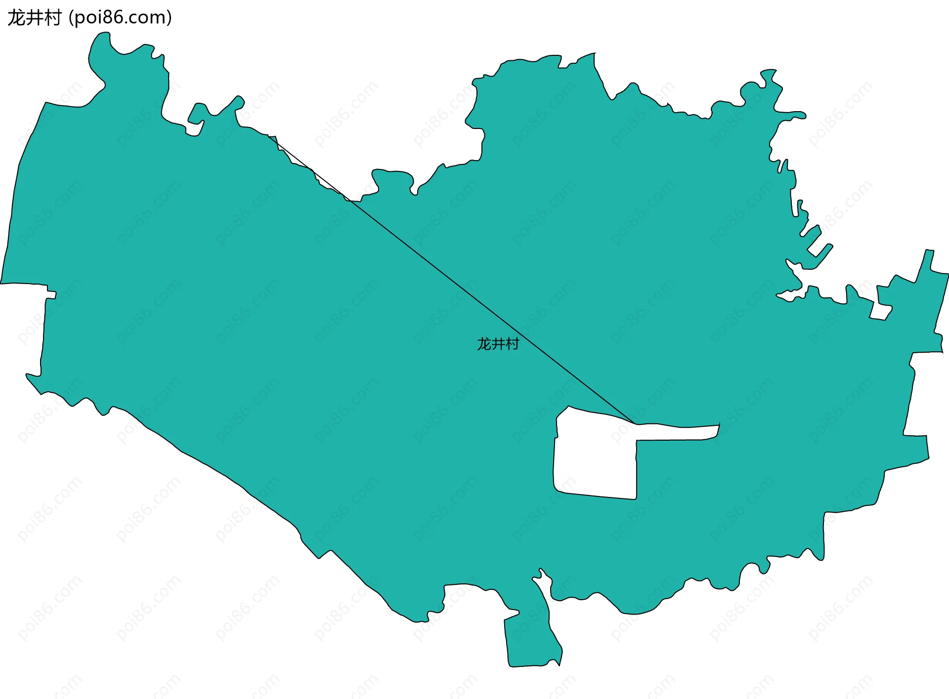 龙井村边界地图