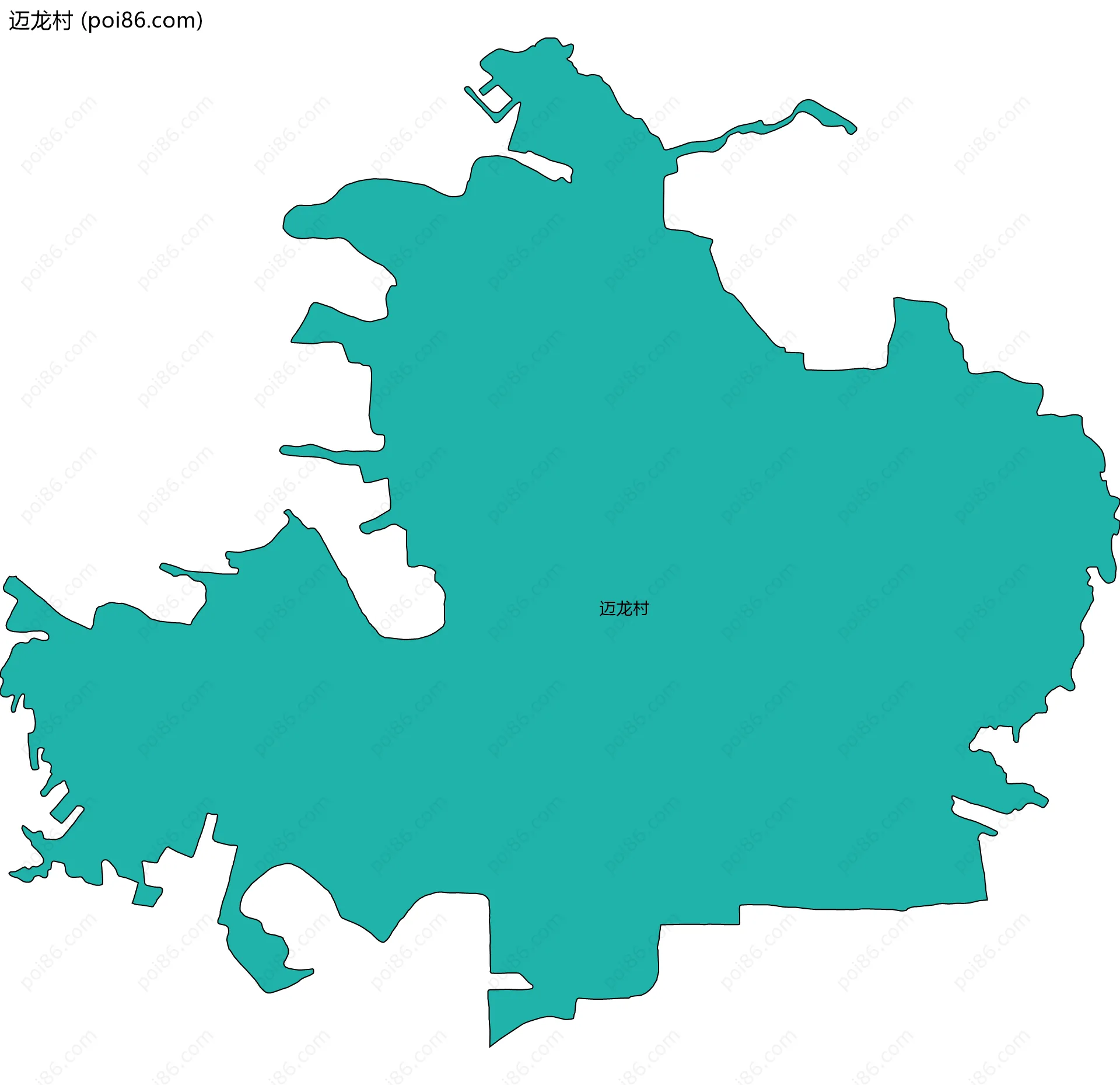 迈龙村边界地图