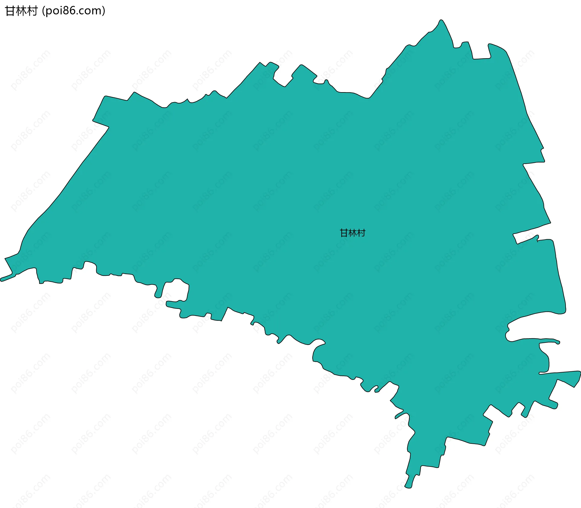 甘林村边界地图