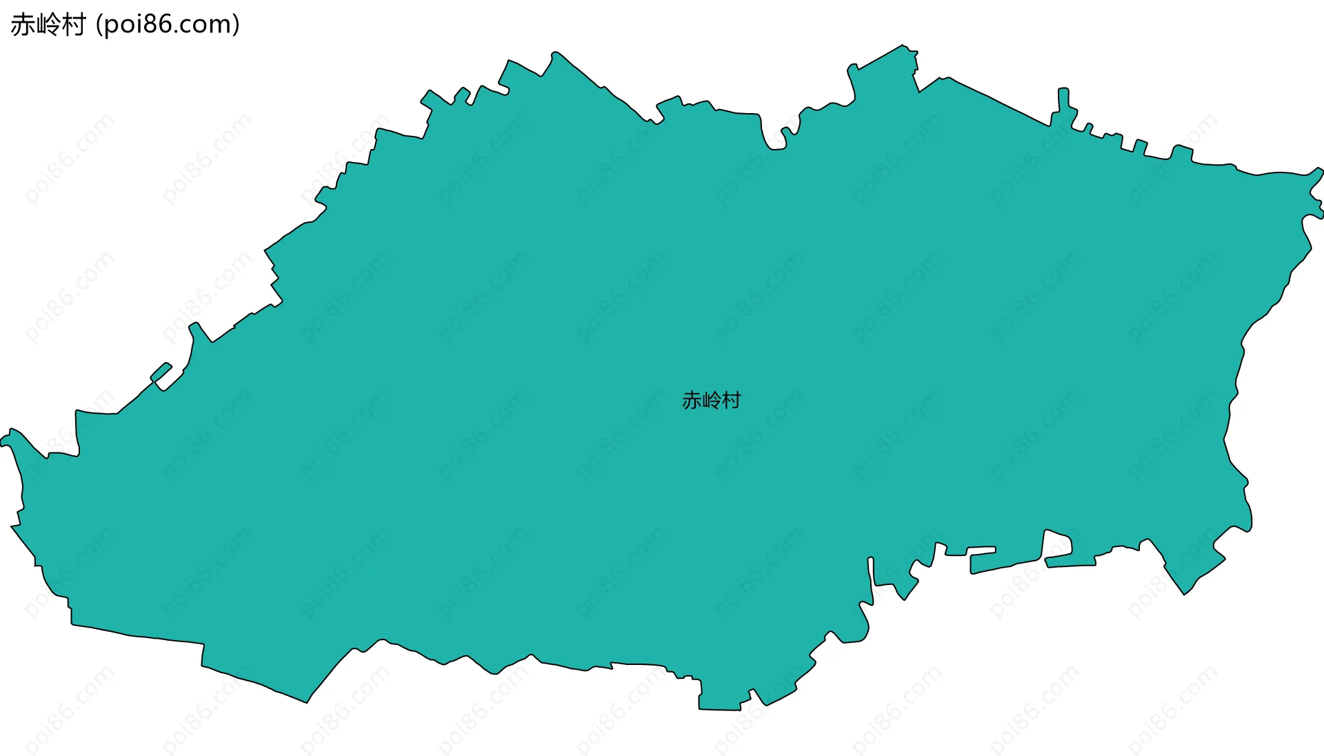 赤岭村边界地图