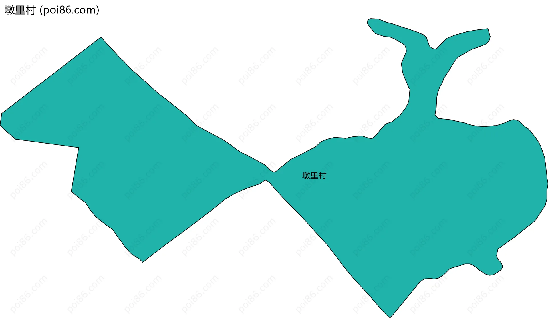 墩里村边界地图