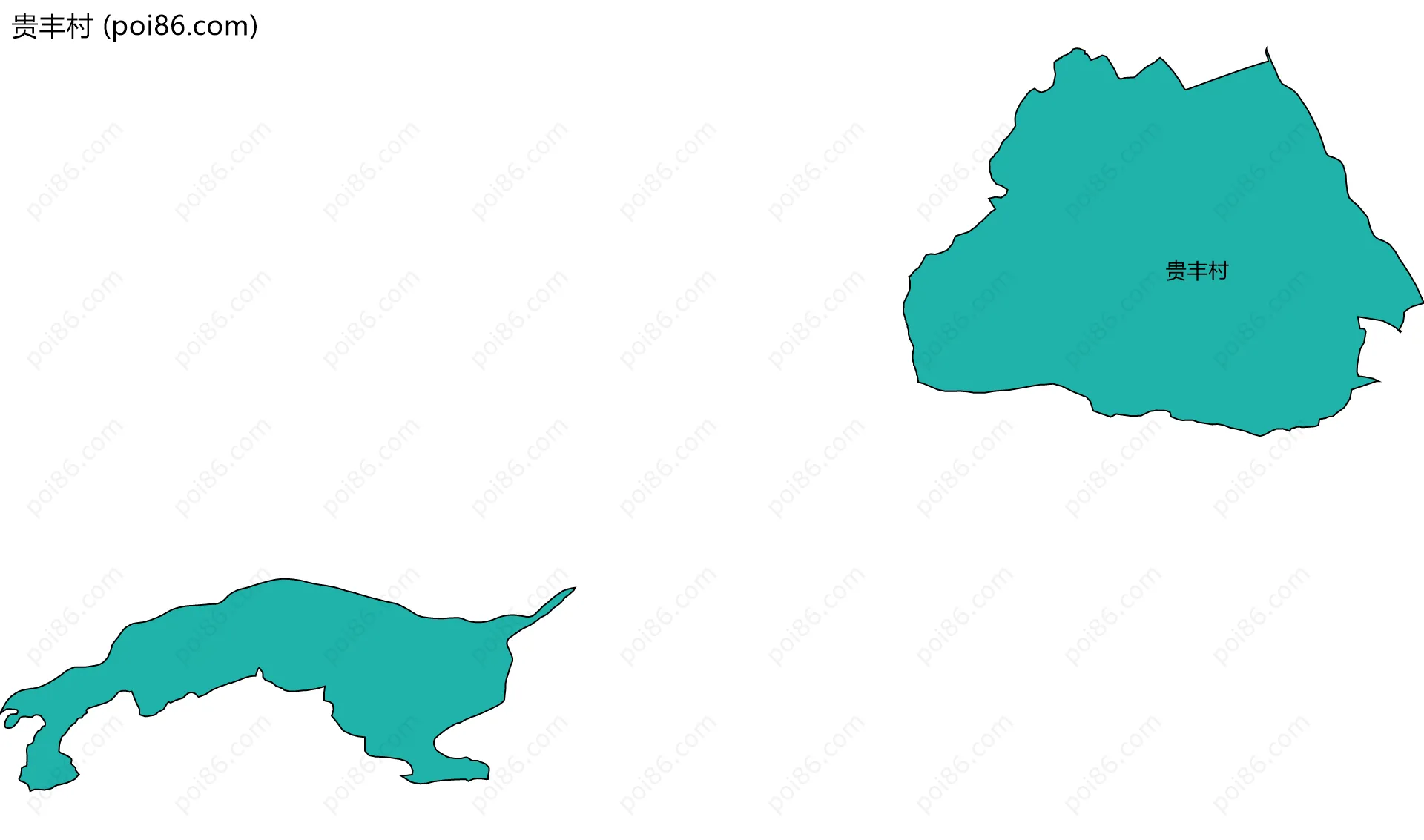 贵丰村边界地图