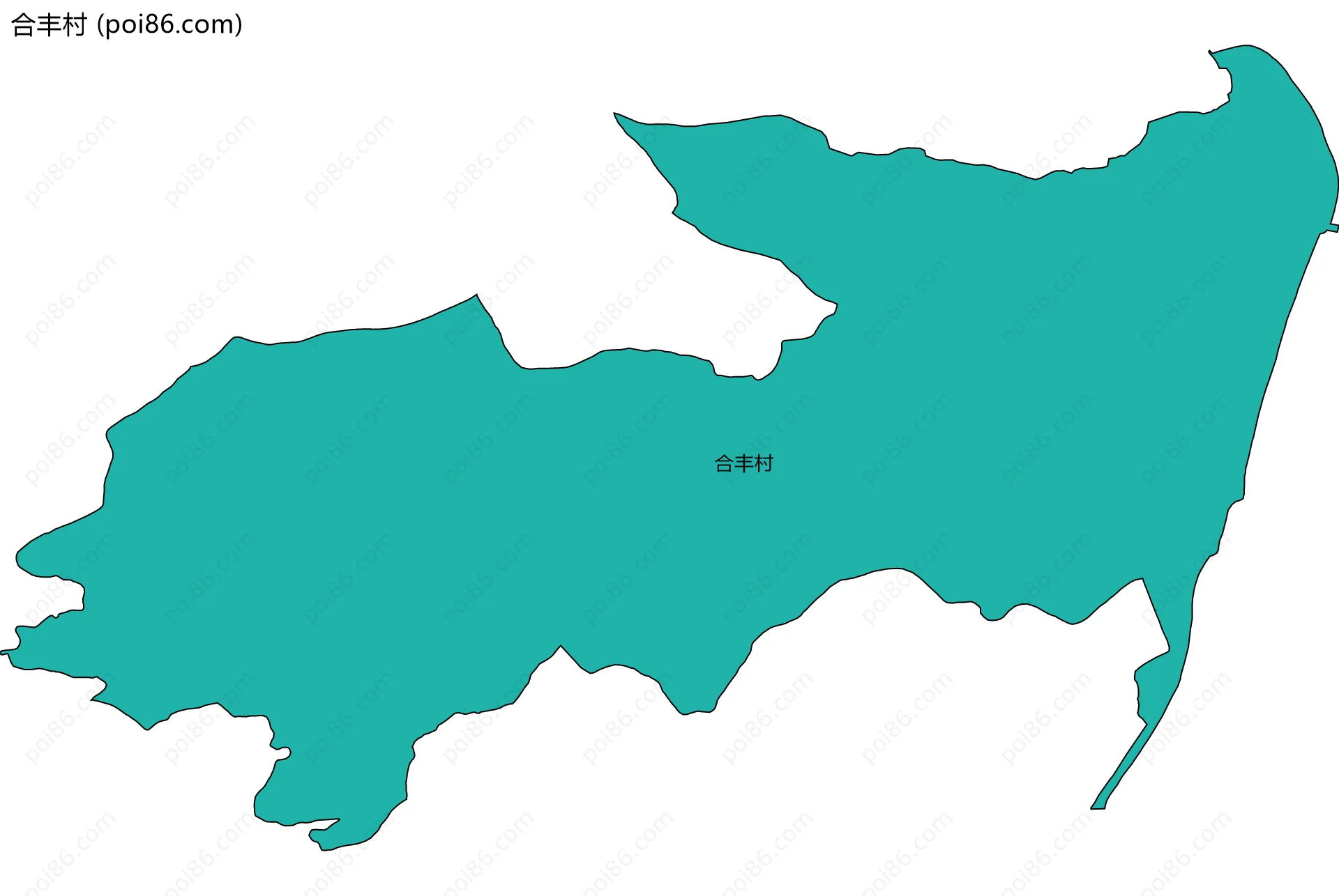 合丰村边界地图
