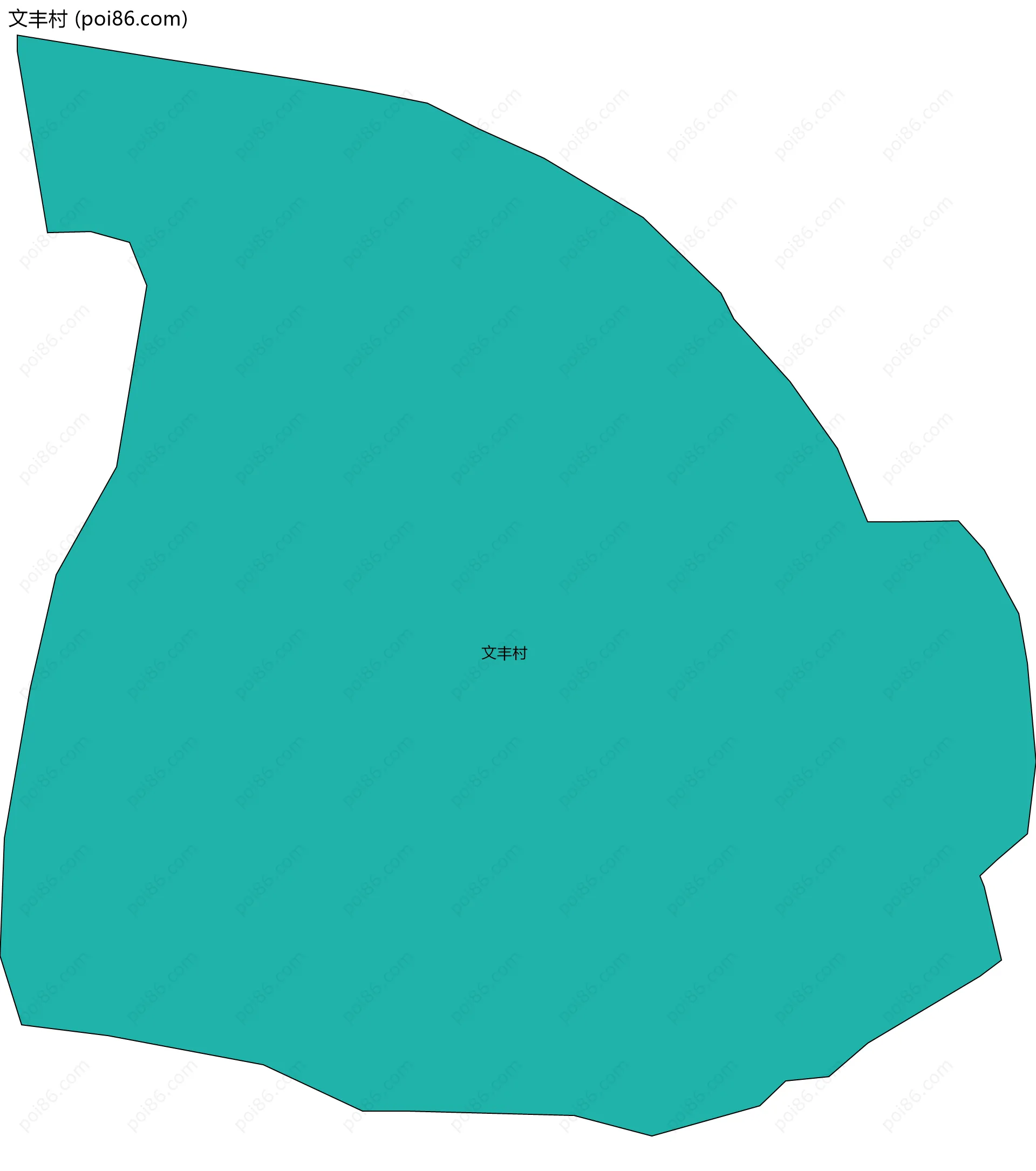 文丰村边界地图