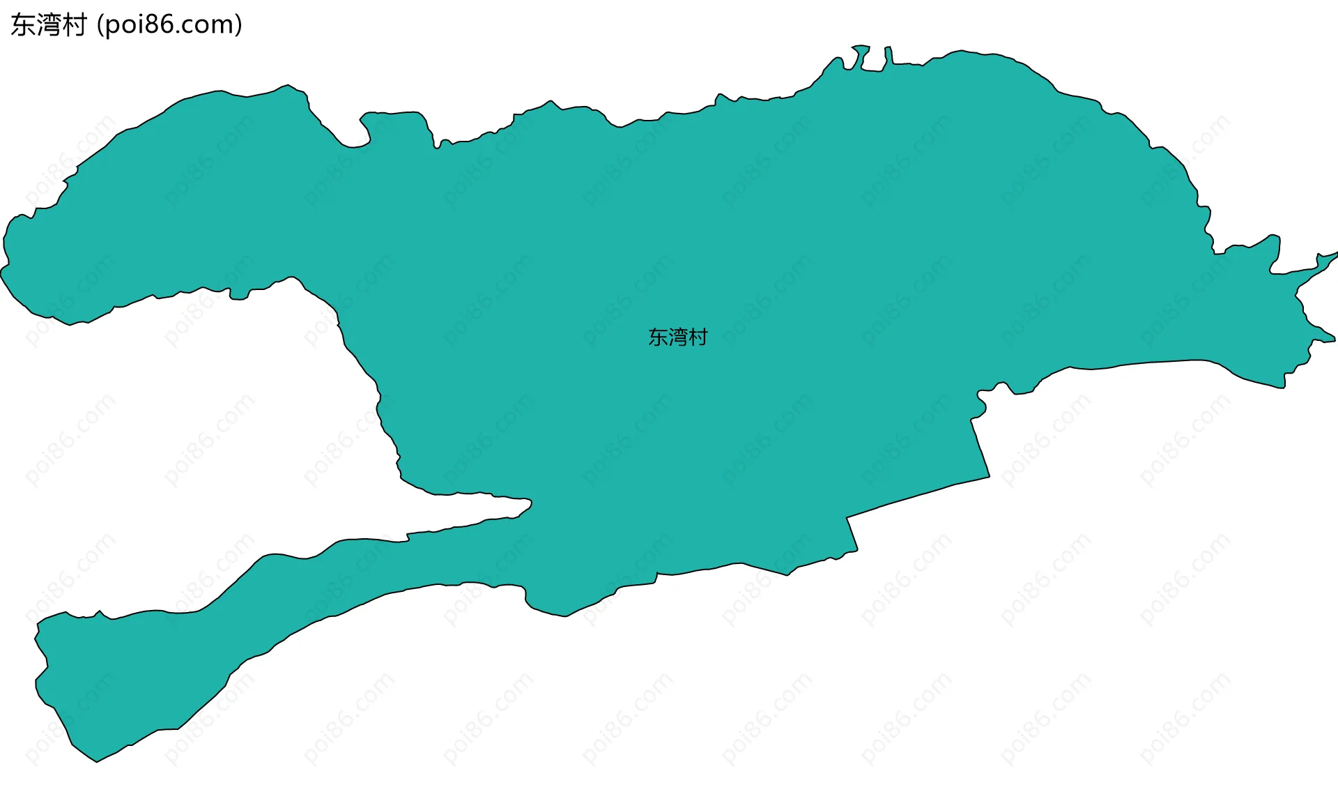 东湾村边界地图