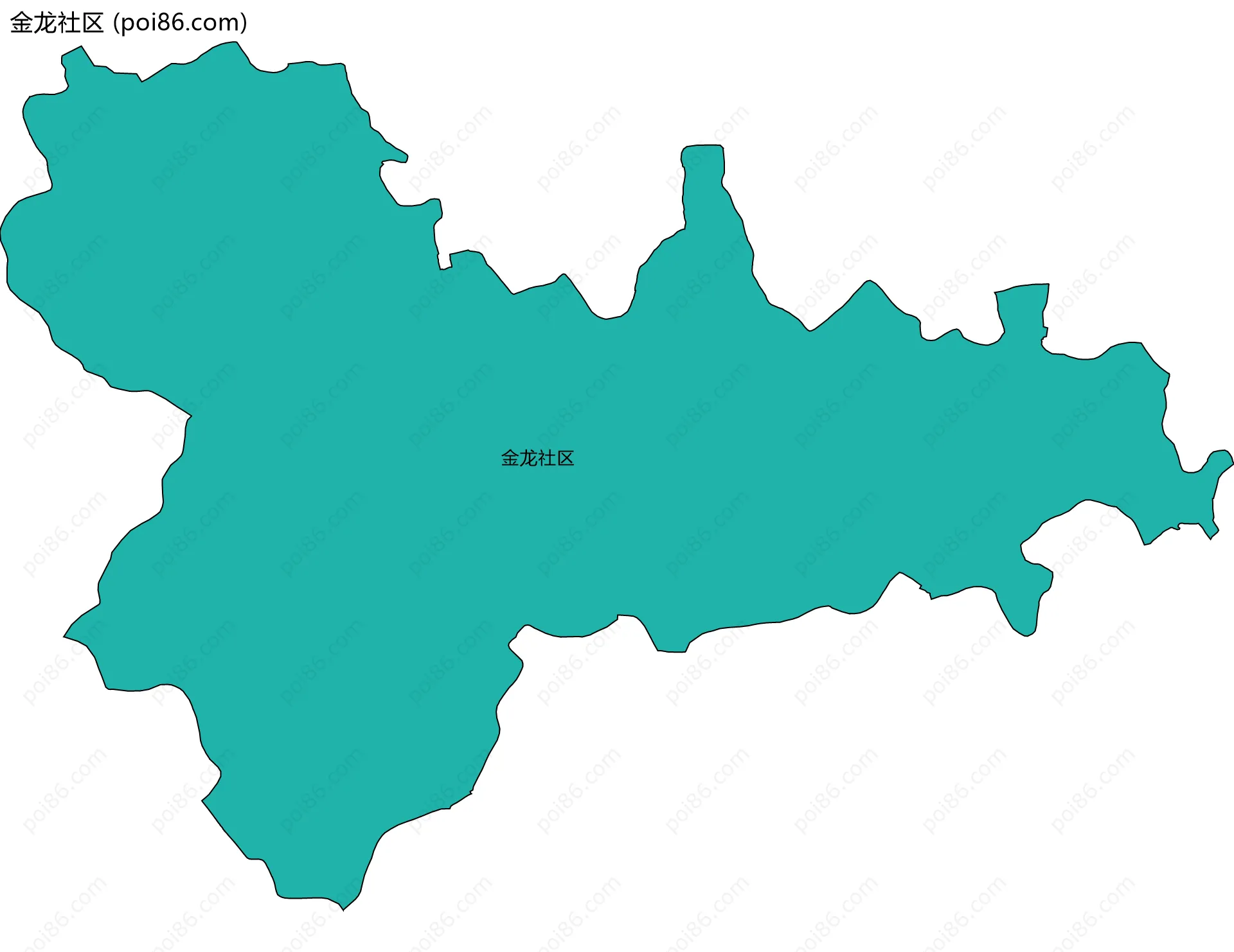金龙社区边界地图