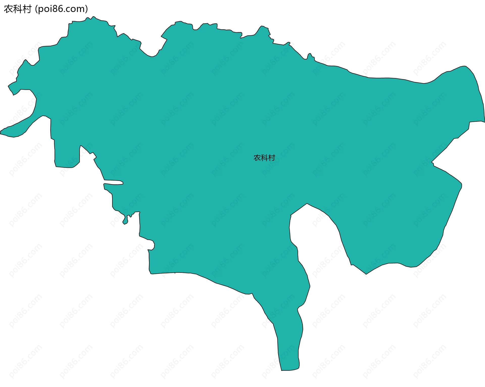 农科村边界地图