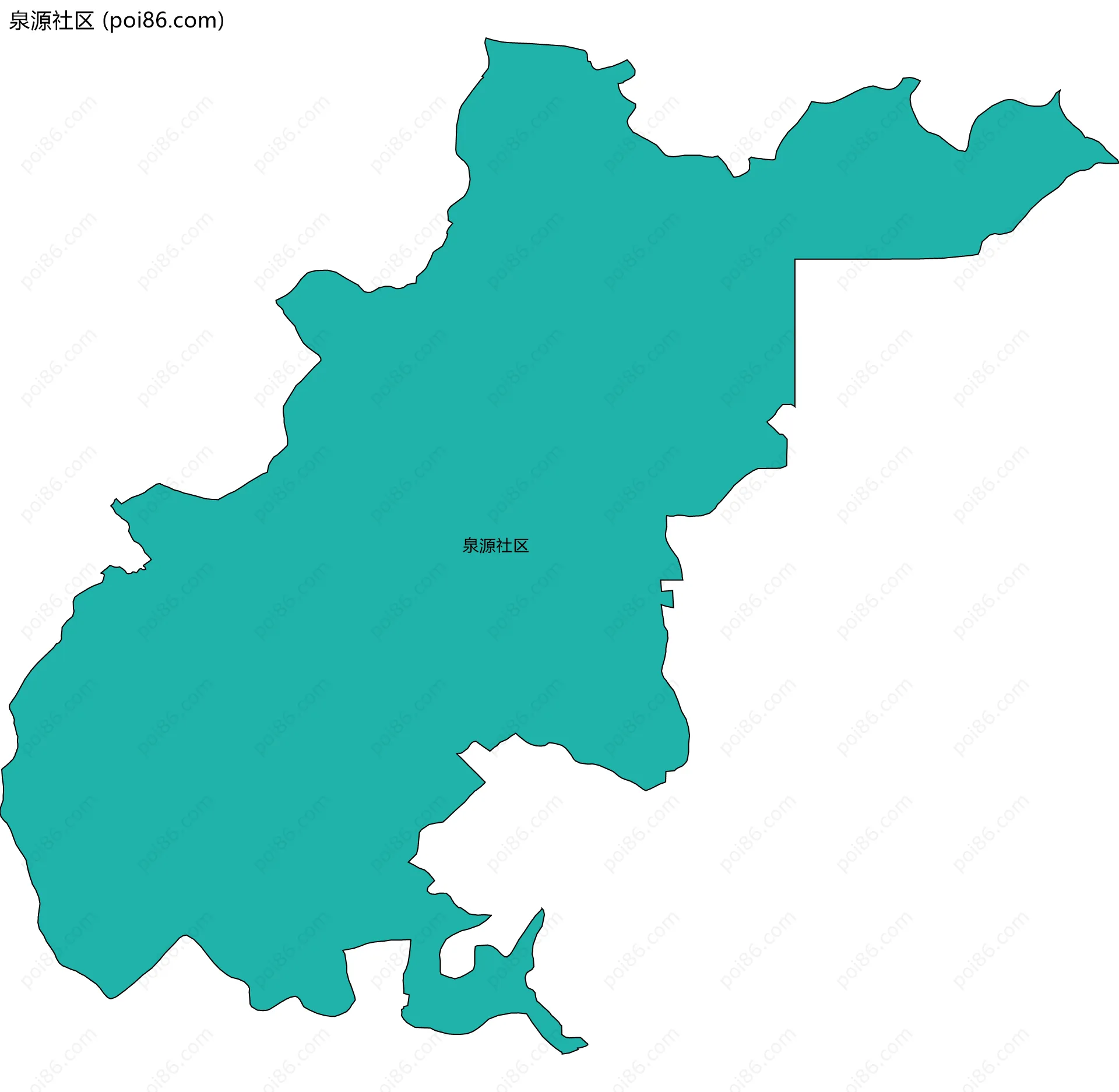 泉源社区边界地图