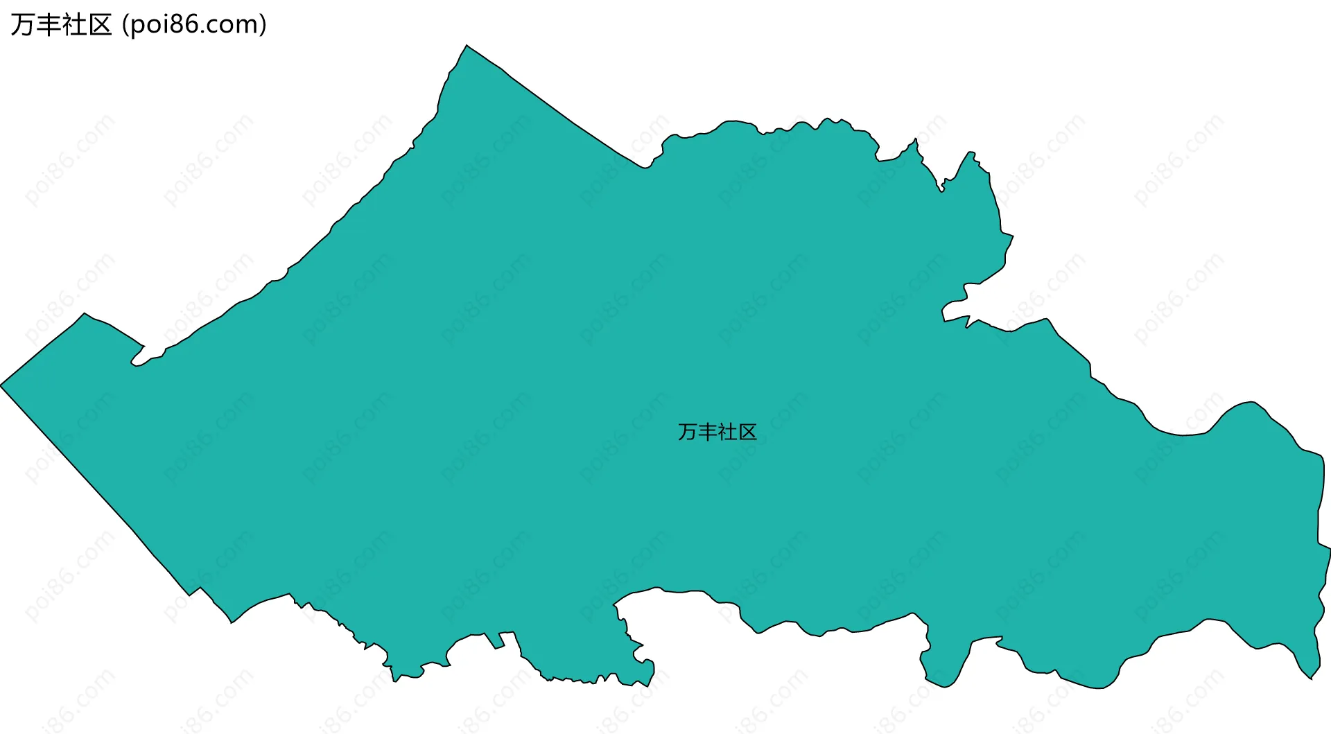 万丰社区边界地图