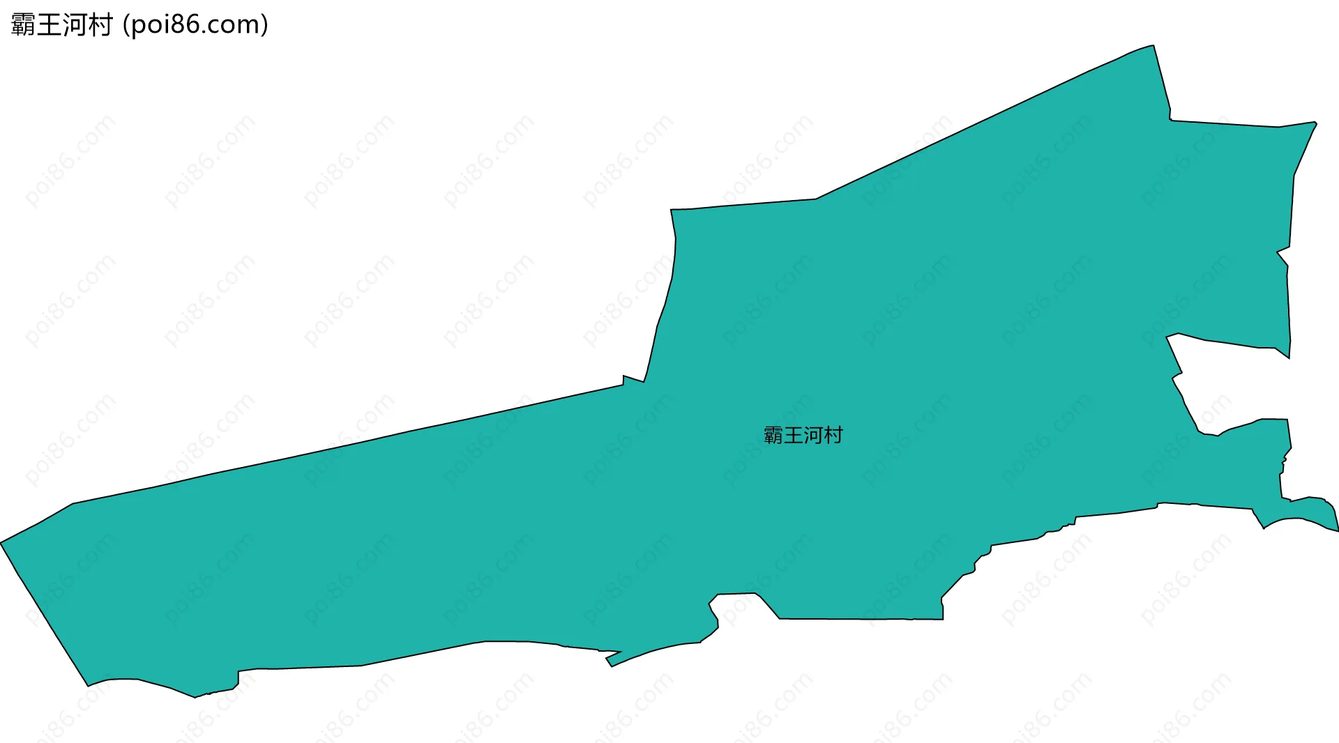 霸王河村边界地图