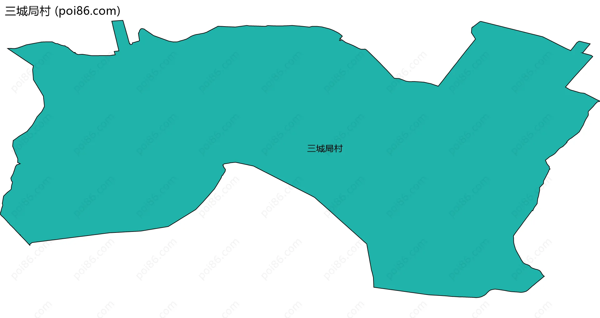 三城局村边界地图