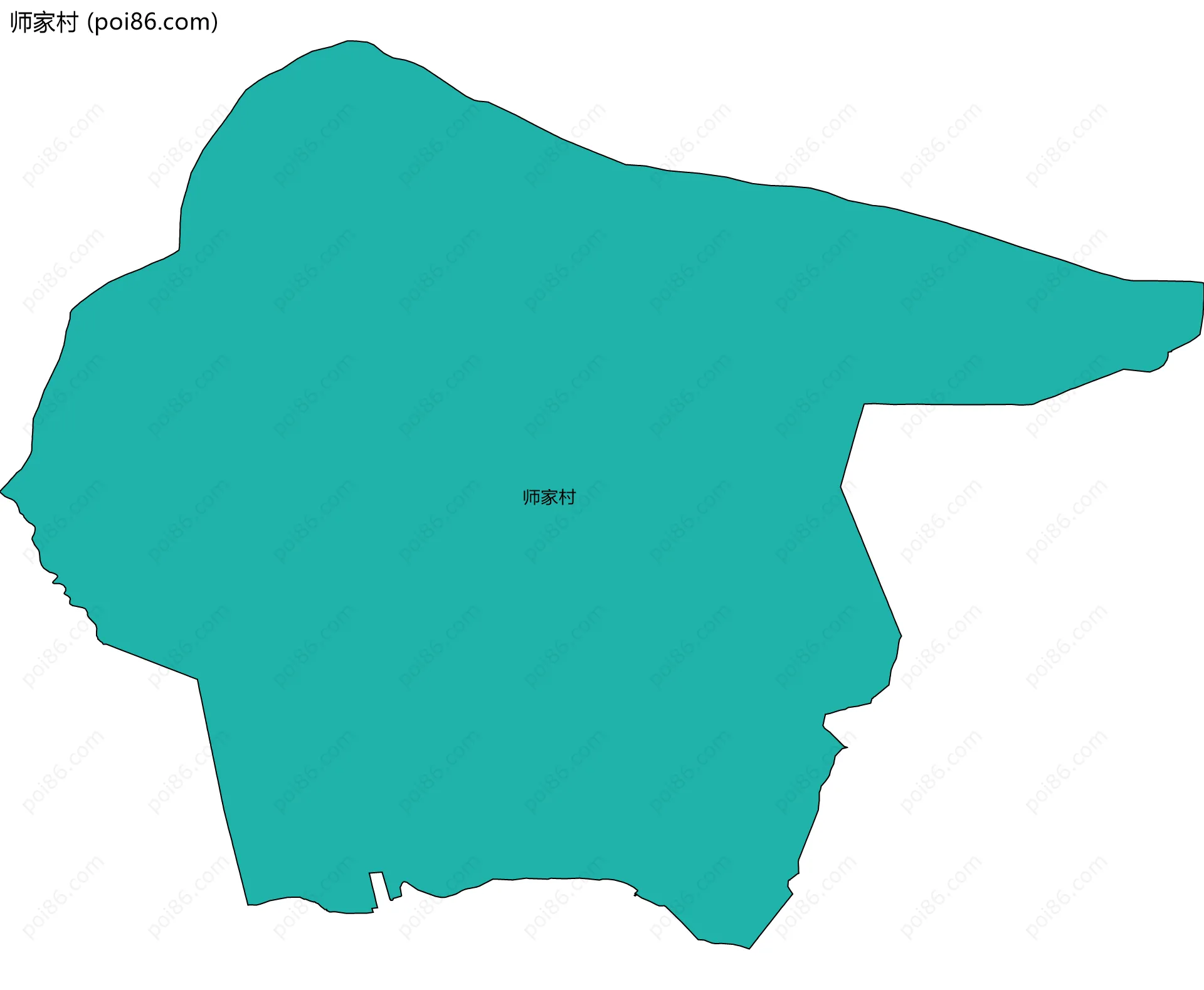 师家村边界地图