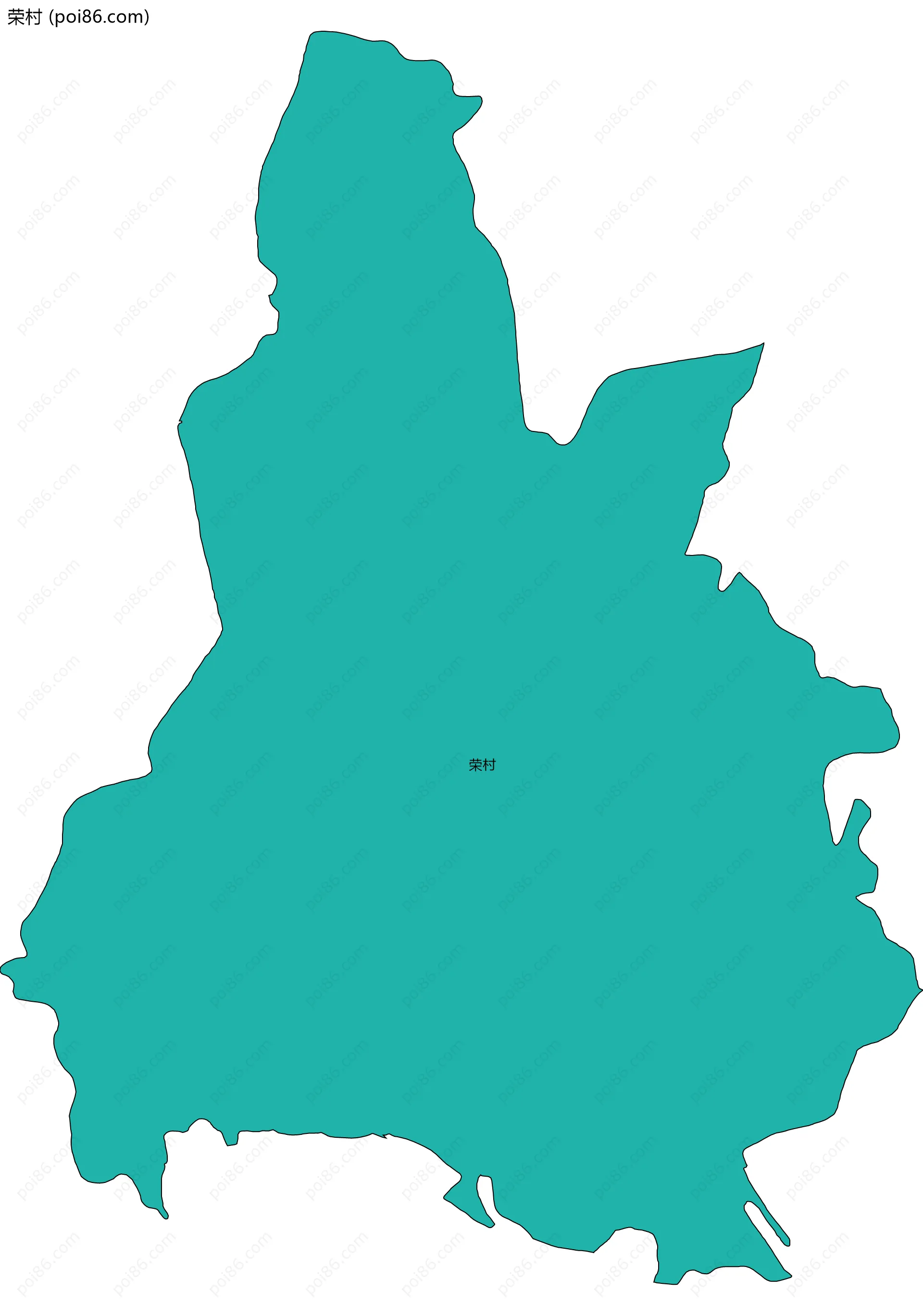 荣村边界地图