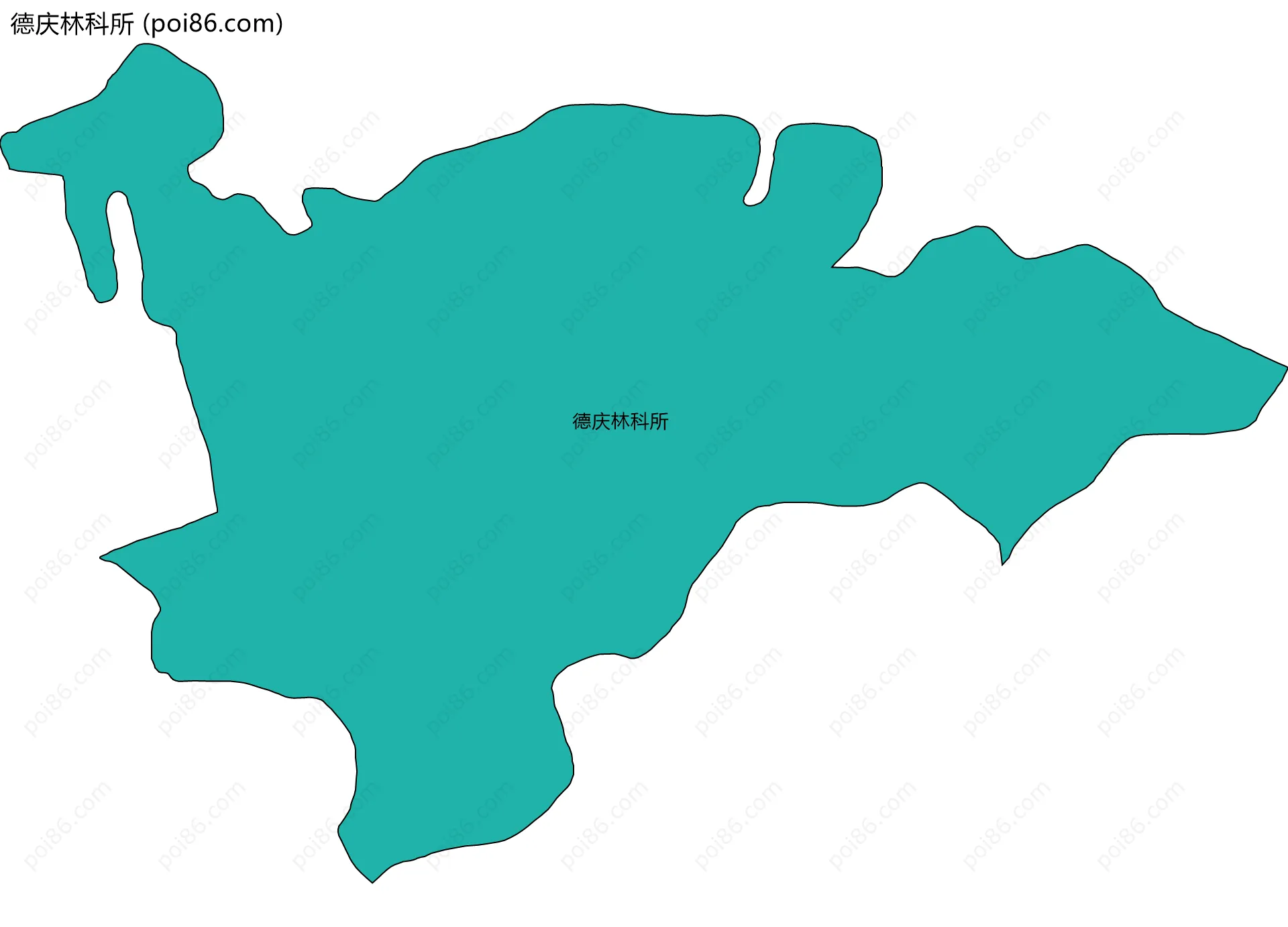 德庆林科所边界地图
