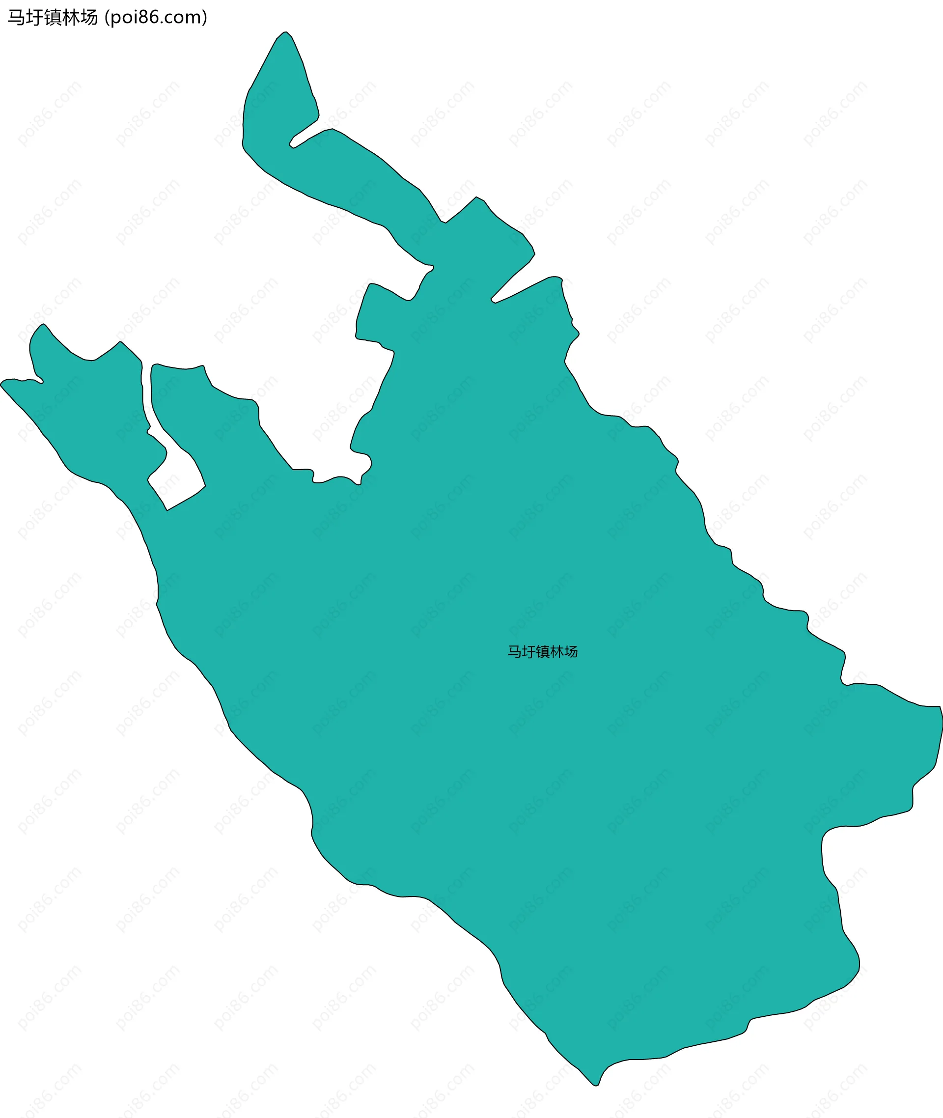 马圩镇林场边界地图