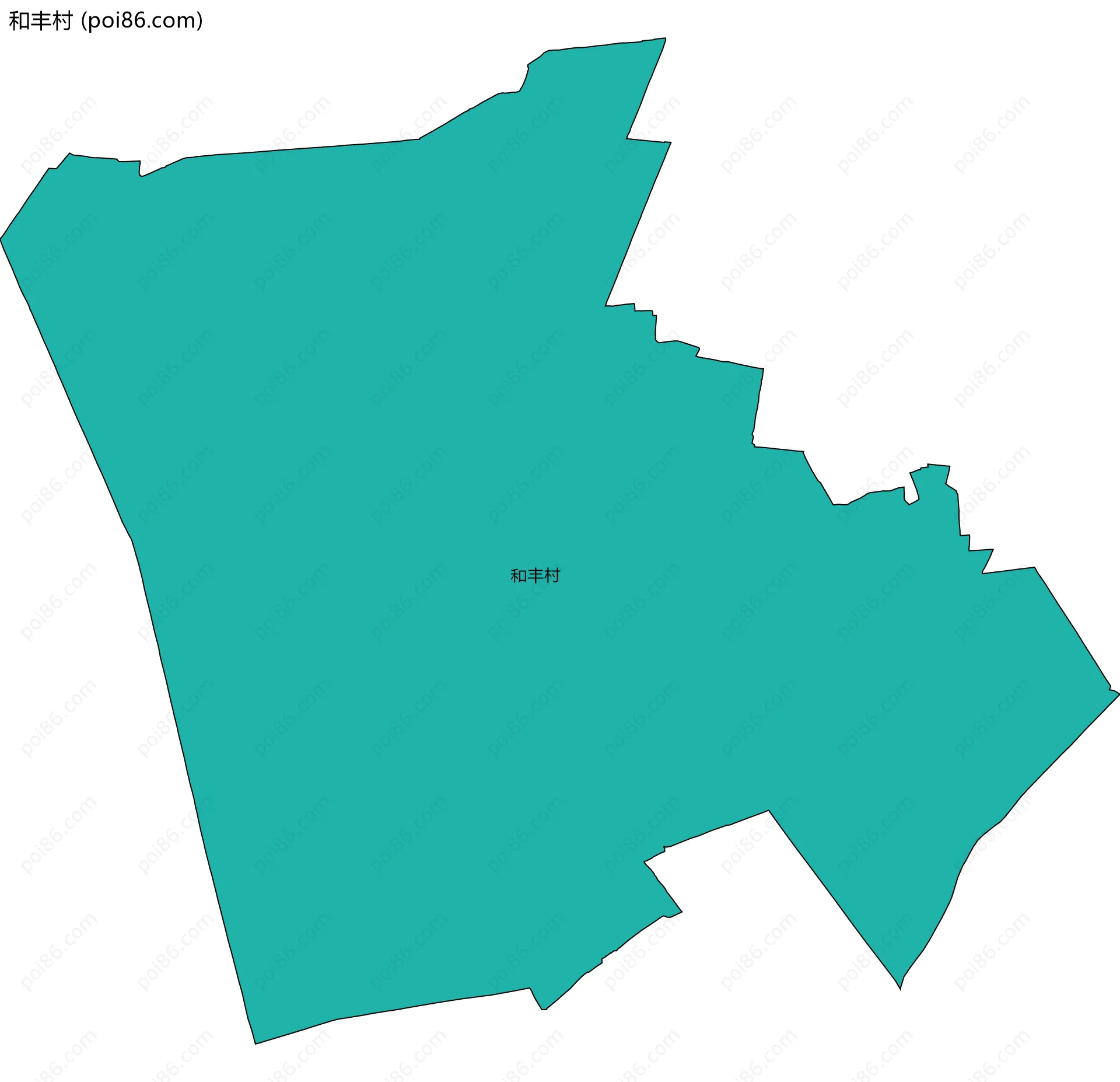 和丰村边界地图
