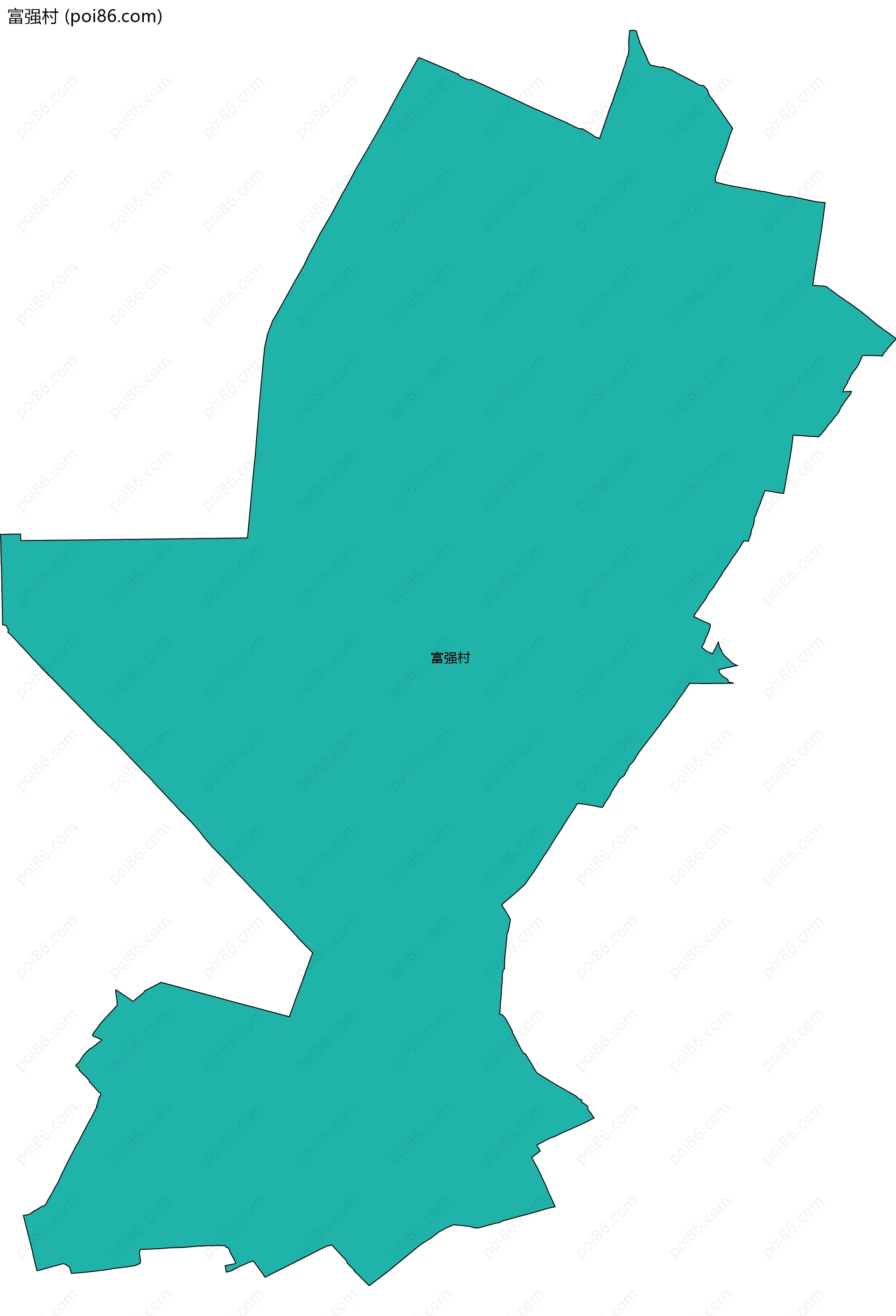富强村边界地图
