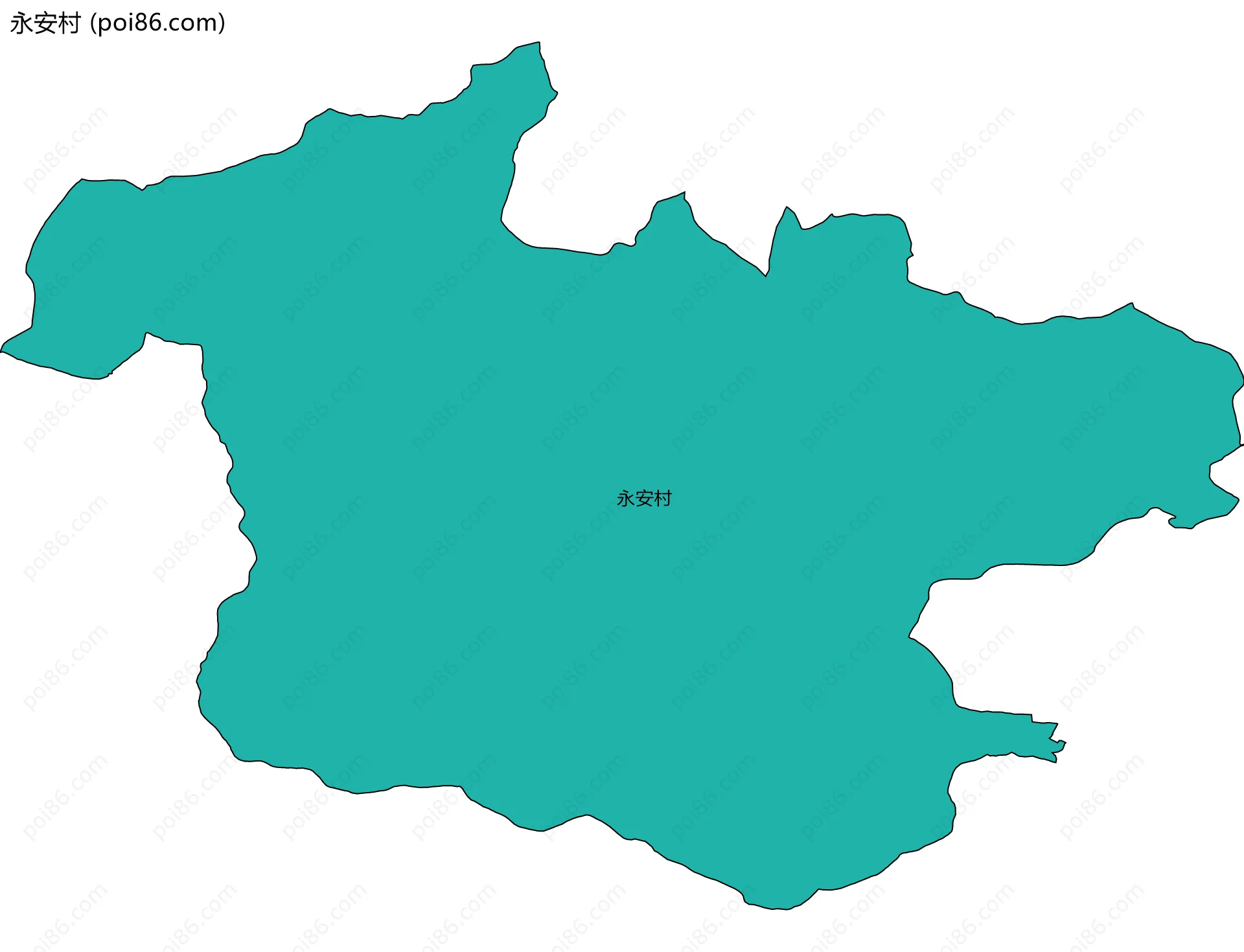 永安村边界地图
