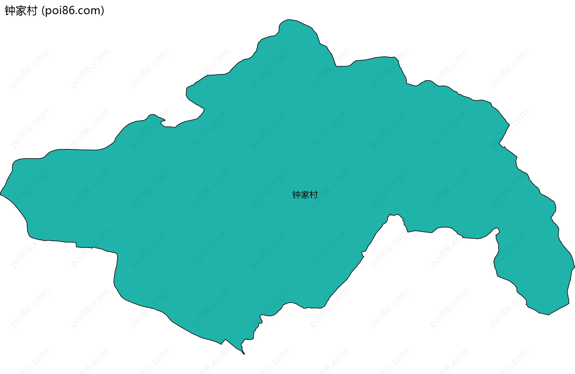 钟家村边界地图