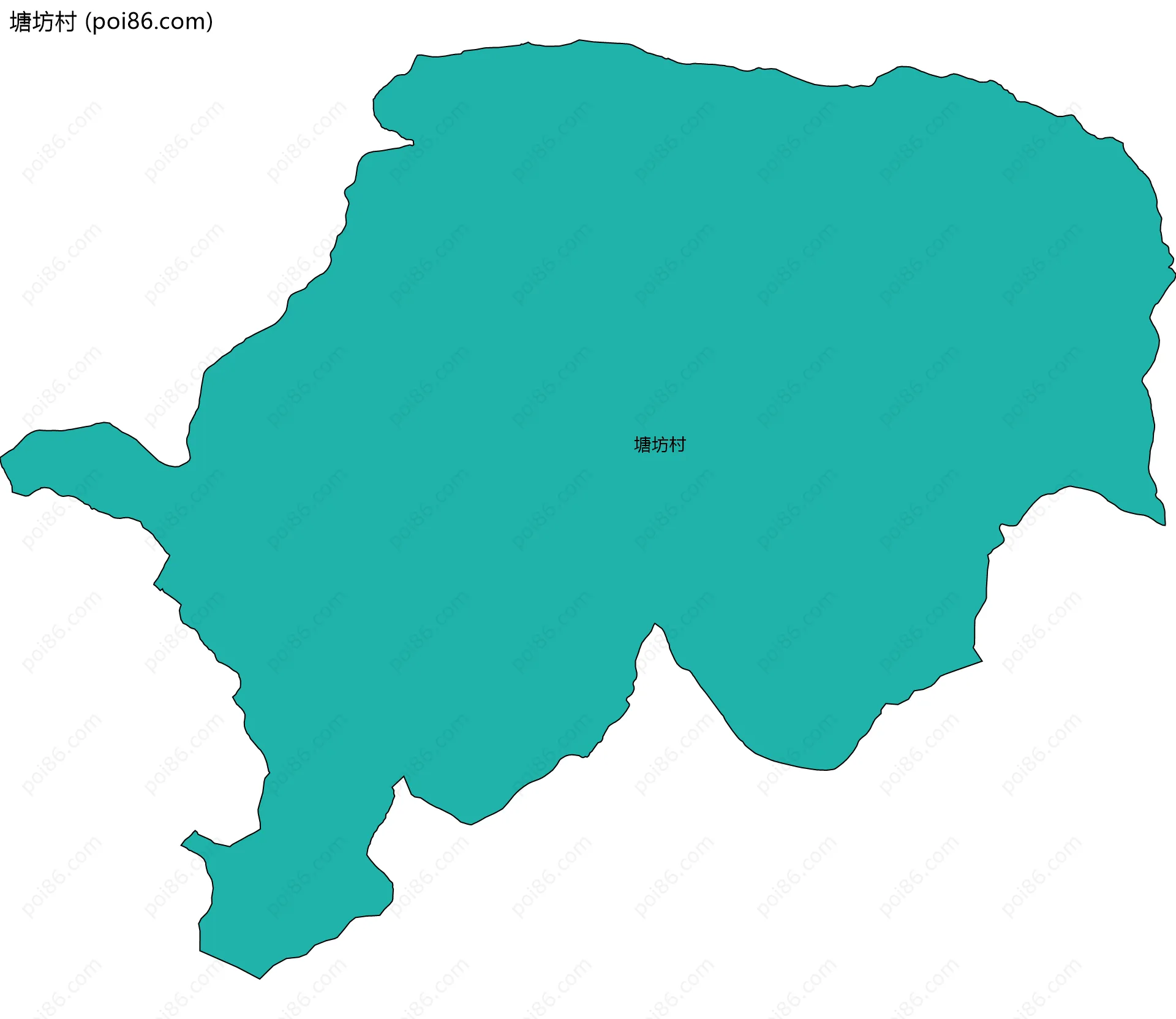 塘坊村边界地图