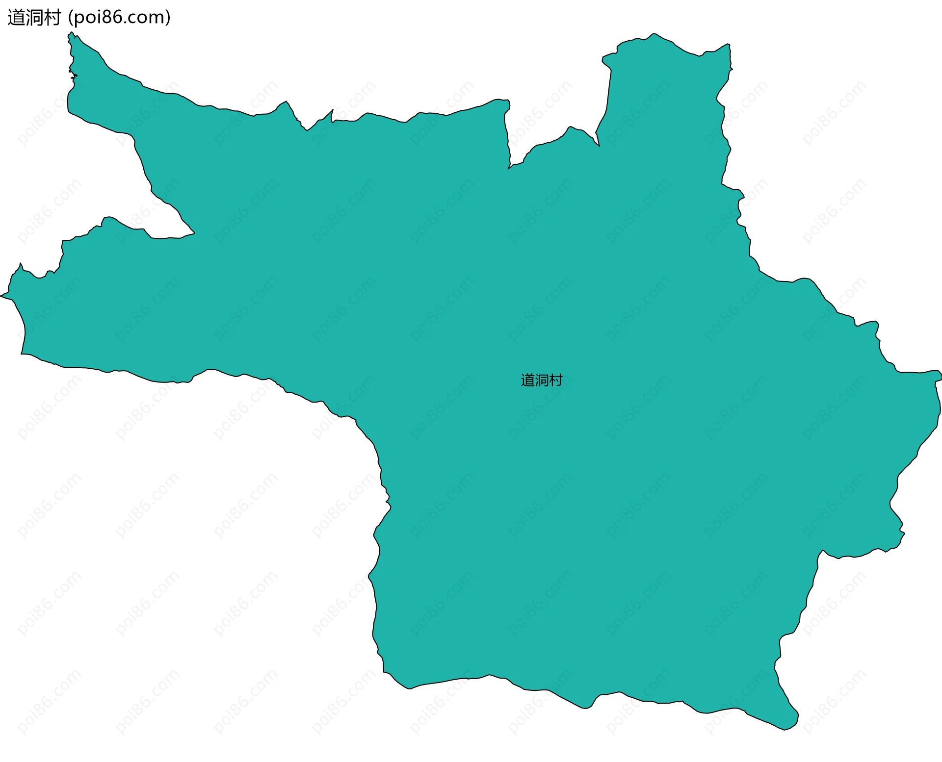 道洞村边界地图
