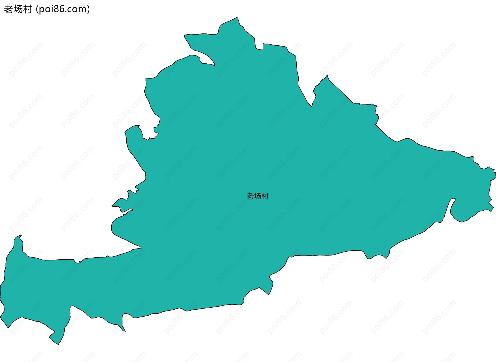 老场村边界地图