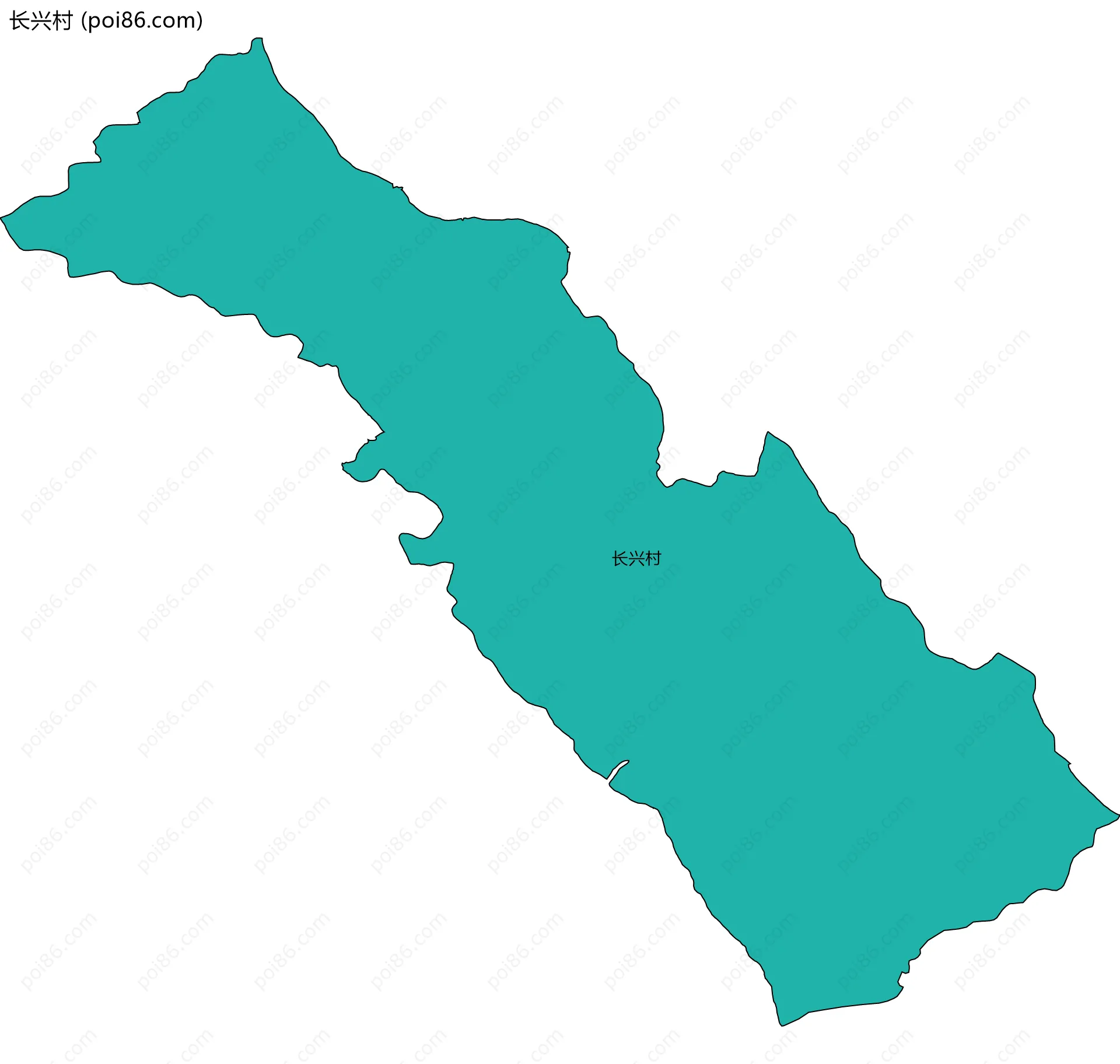 长兴村边界地图