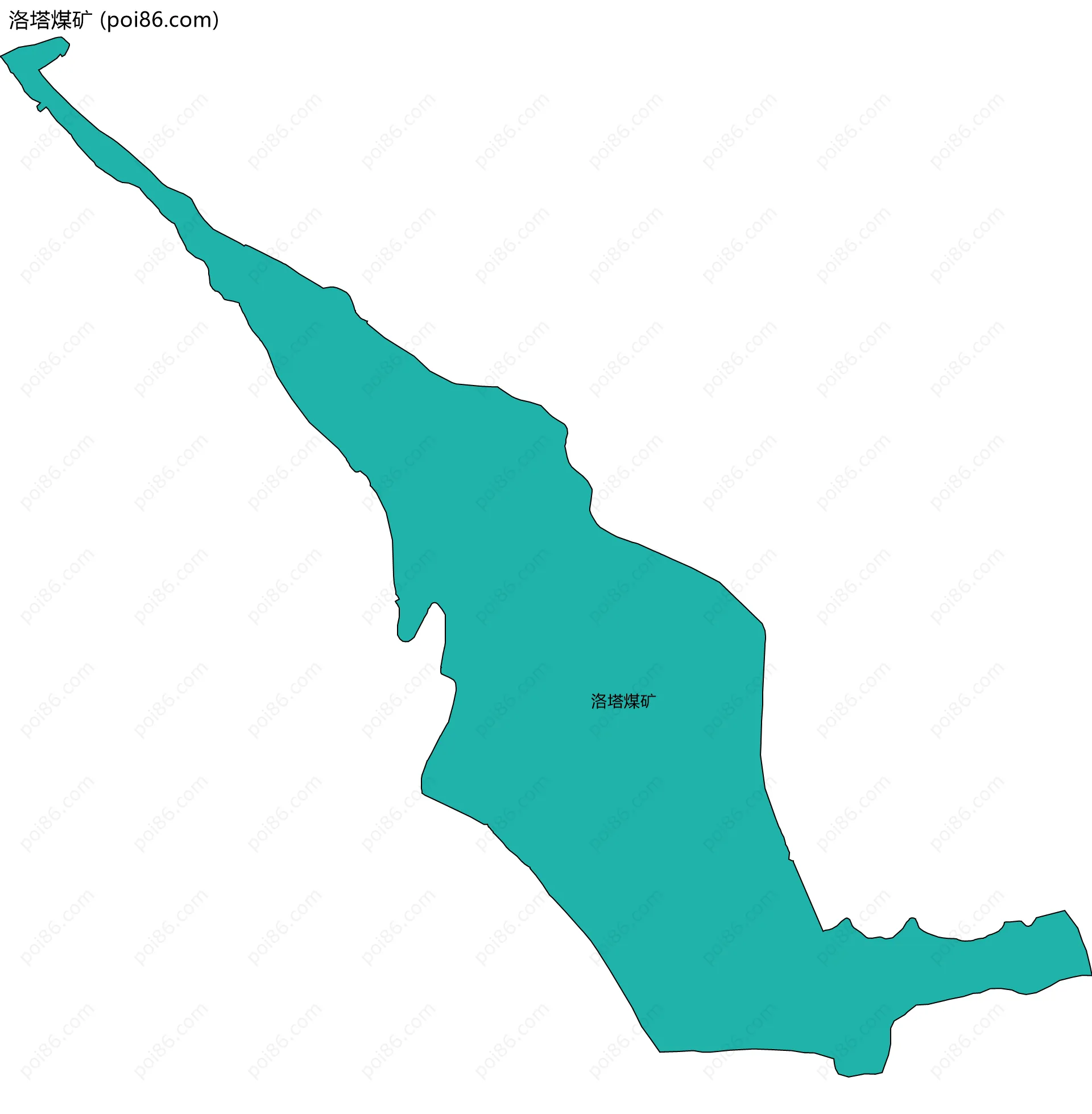 洛塔煤矿边界地图