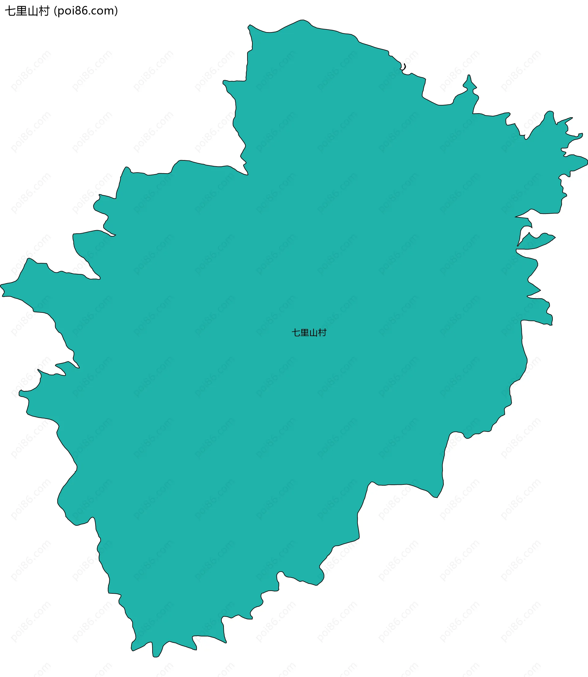 七里山村边界地图