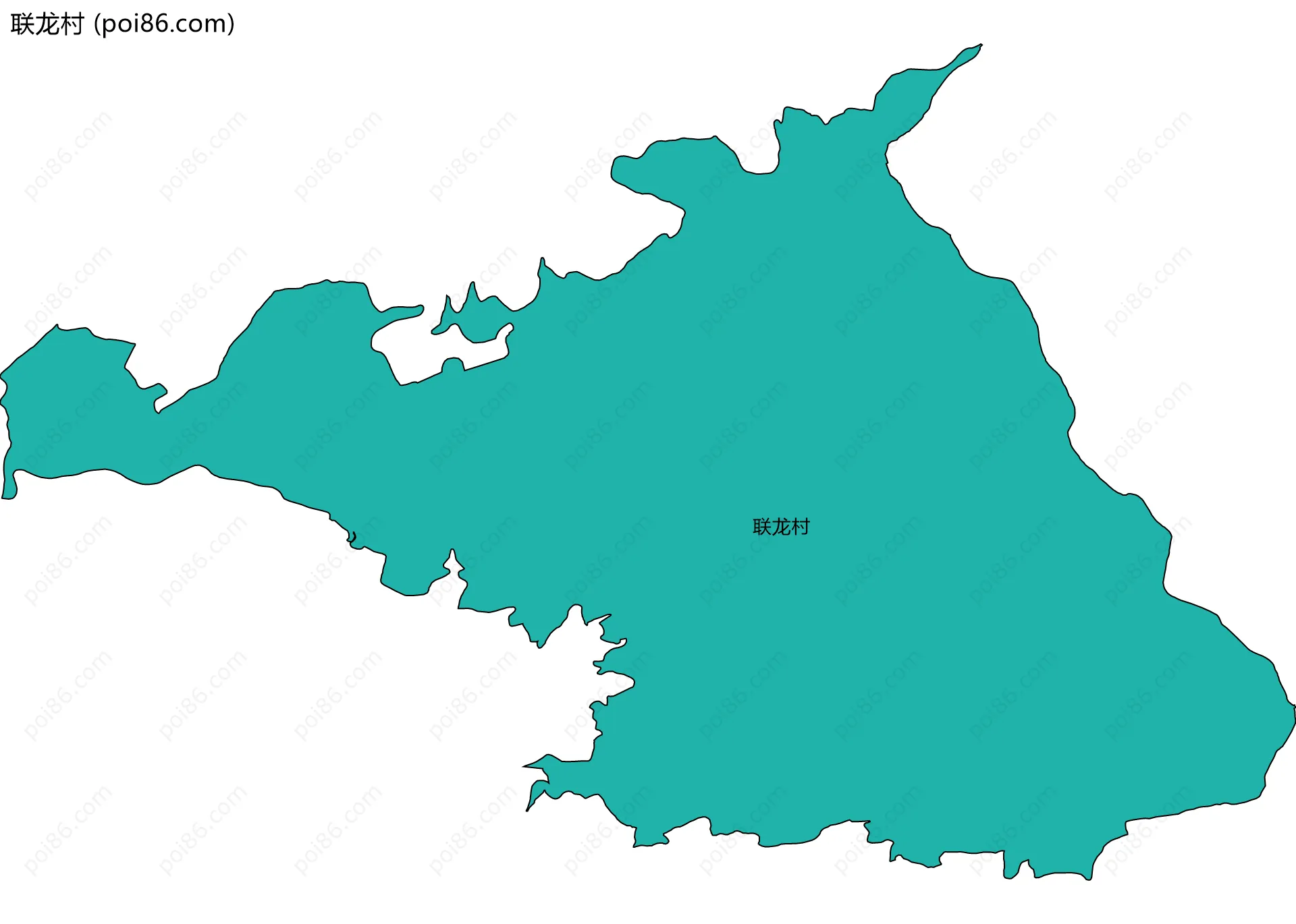 联龙村边界地图