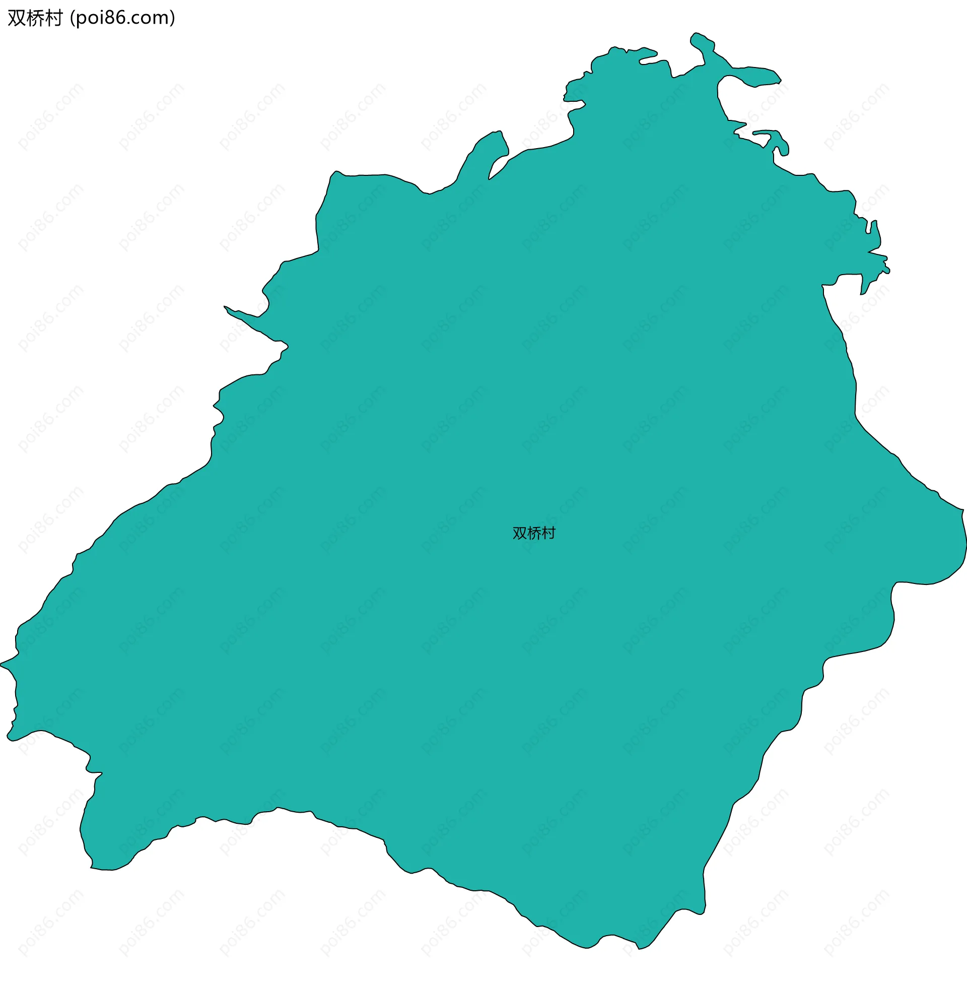 双桥村边界地图