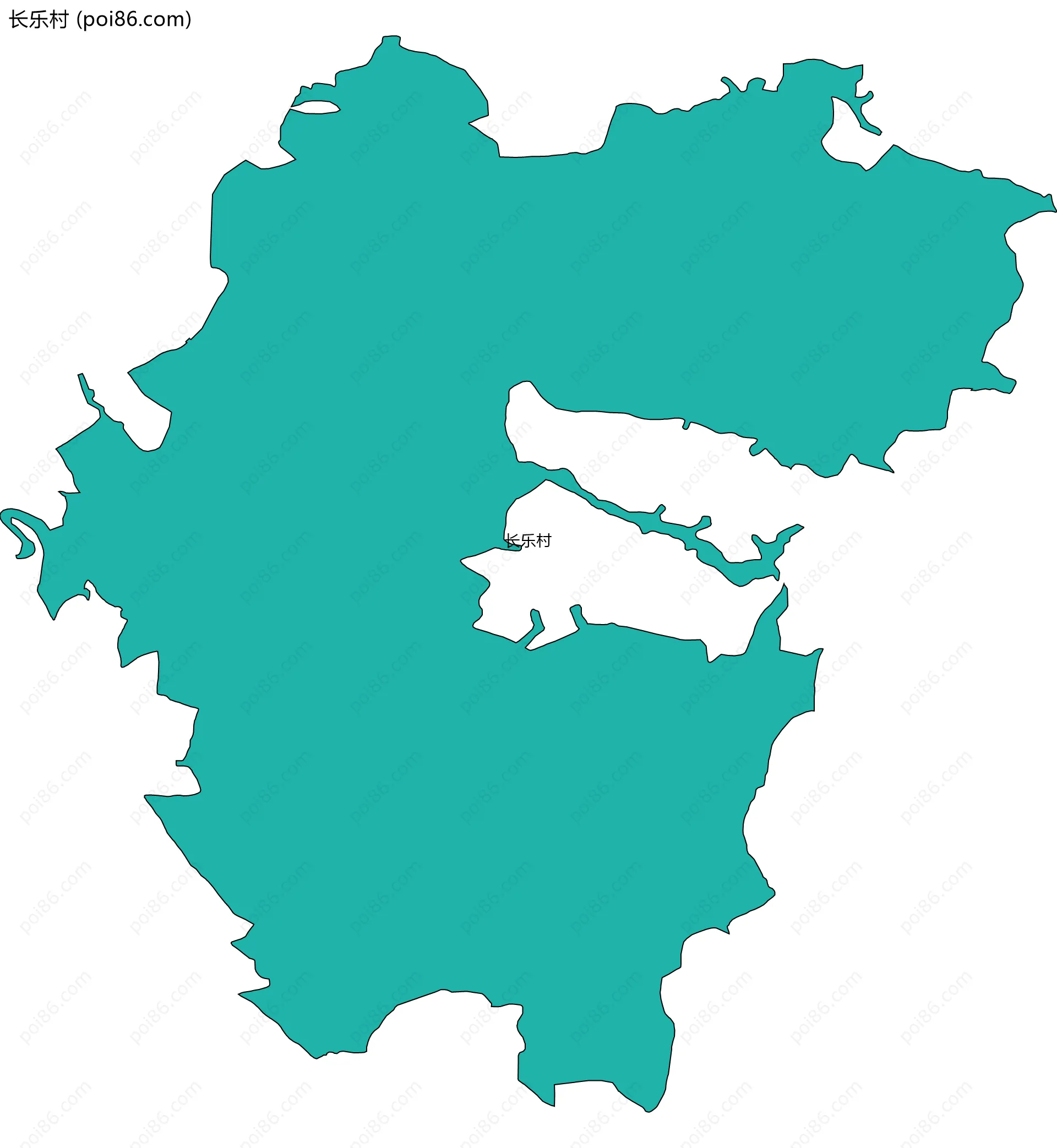 长乐村边界地图