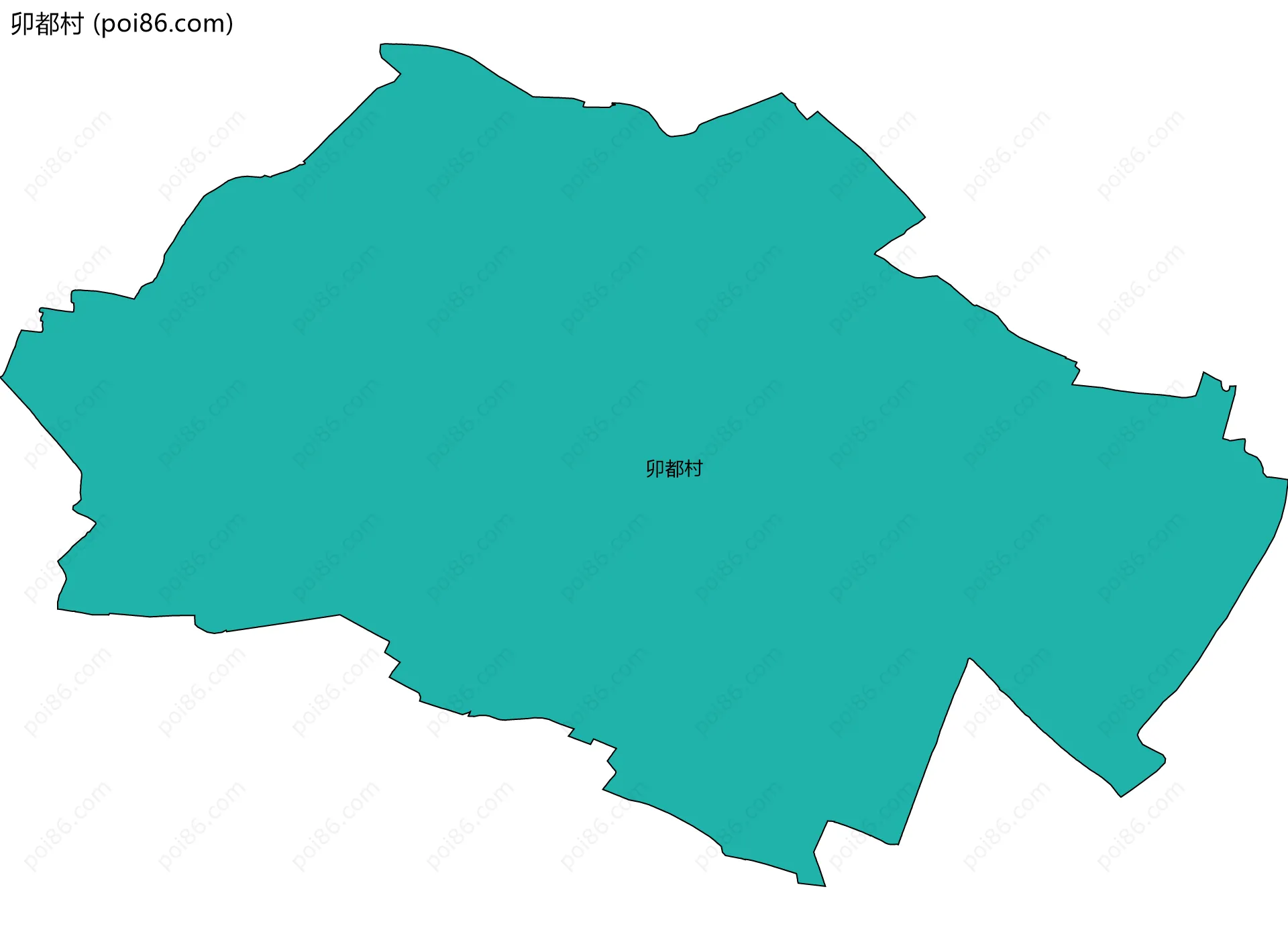 卯都村边界地图