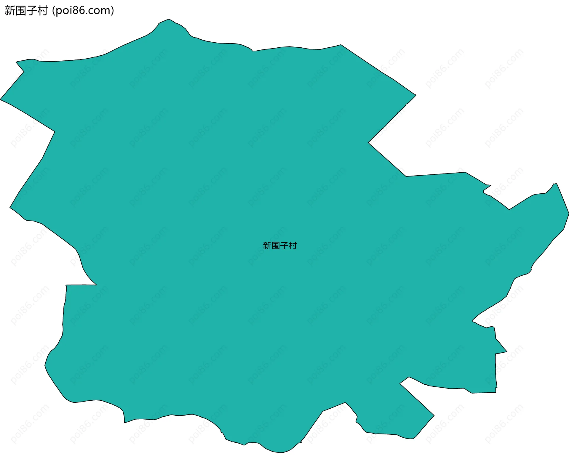 新围子村边界地图