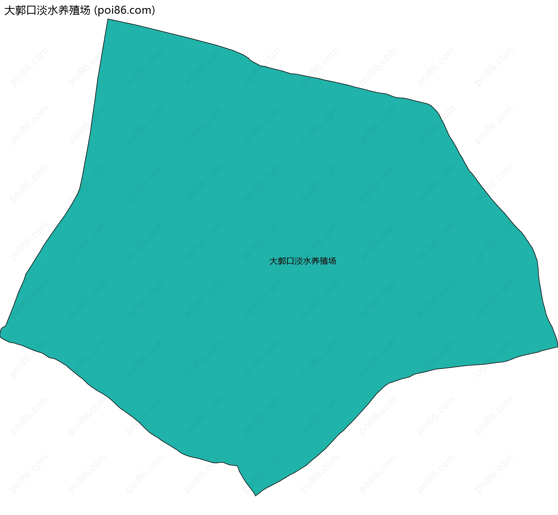 大郭口淡水养殖场边界地图